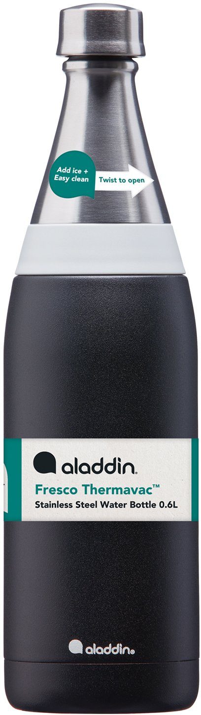 kohlensäurehaltige Fresco aladdin Isolierflasche Getränke, L, Liter Thermavac™ für schwarz 0,6 auslaufsicher,