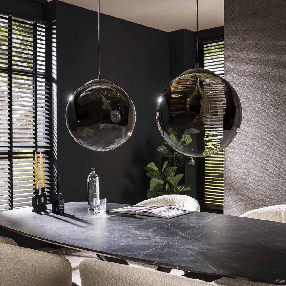 Vintagehaus Pendelleuchte Hängelampe Pendelleuchte Shaded Rauchglas XL ...