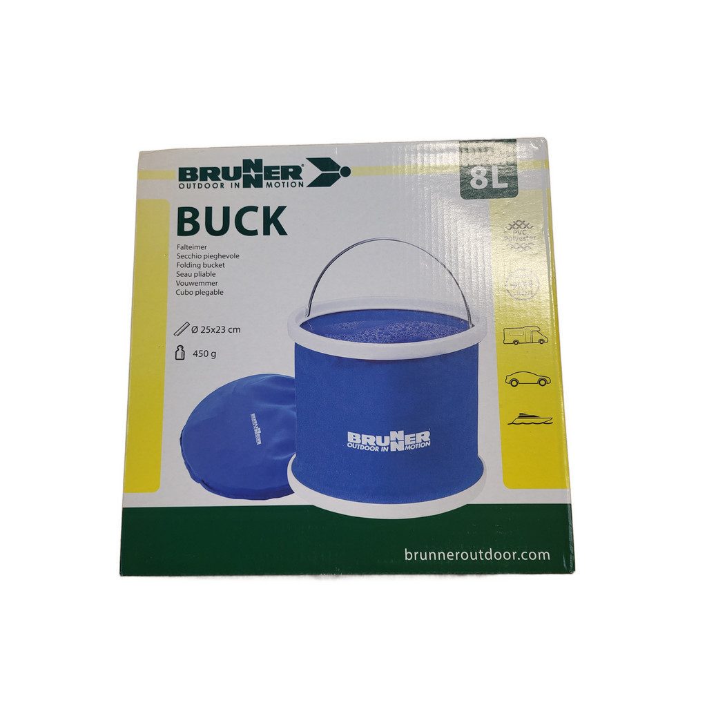 BRUNNER Waschschüssel Brunner Buck 8L Faltbarer Eimer mit Tragegriff (1-St)