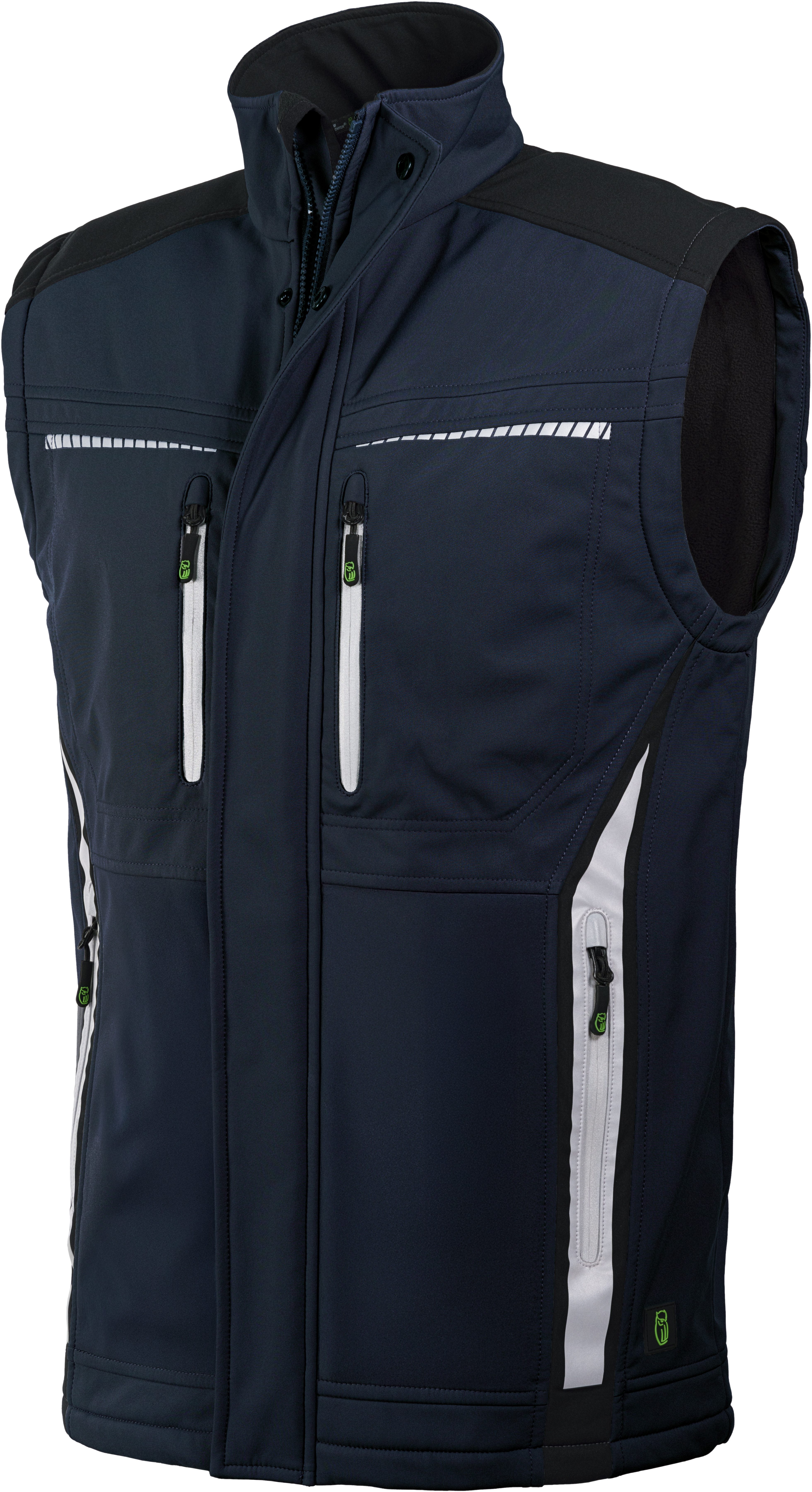 Leibwächter Arbeitsweste Flex Line Softshell Bodywarmer bequem, atmungsaktiv, wasserabweisend mit Fleecefutter