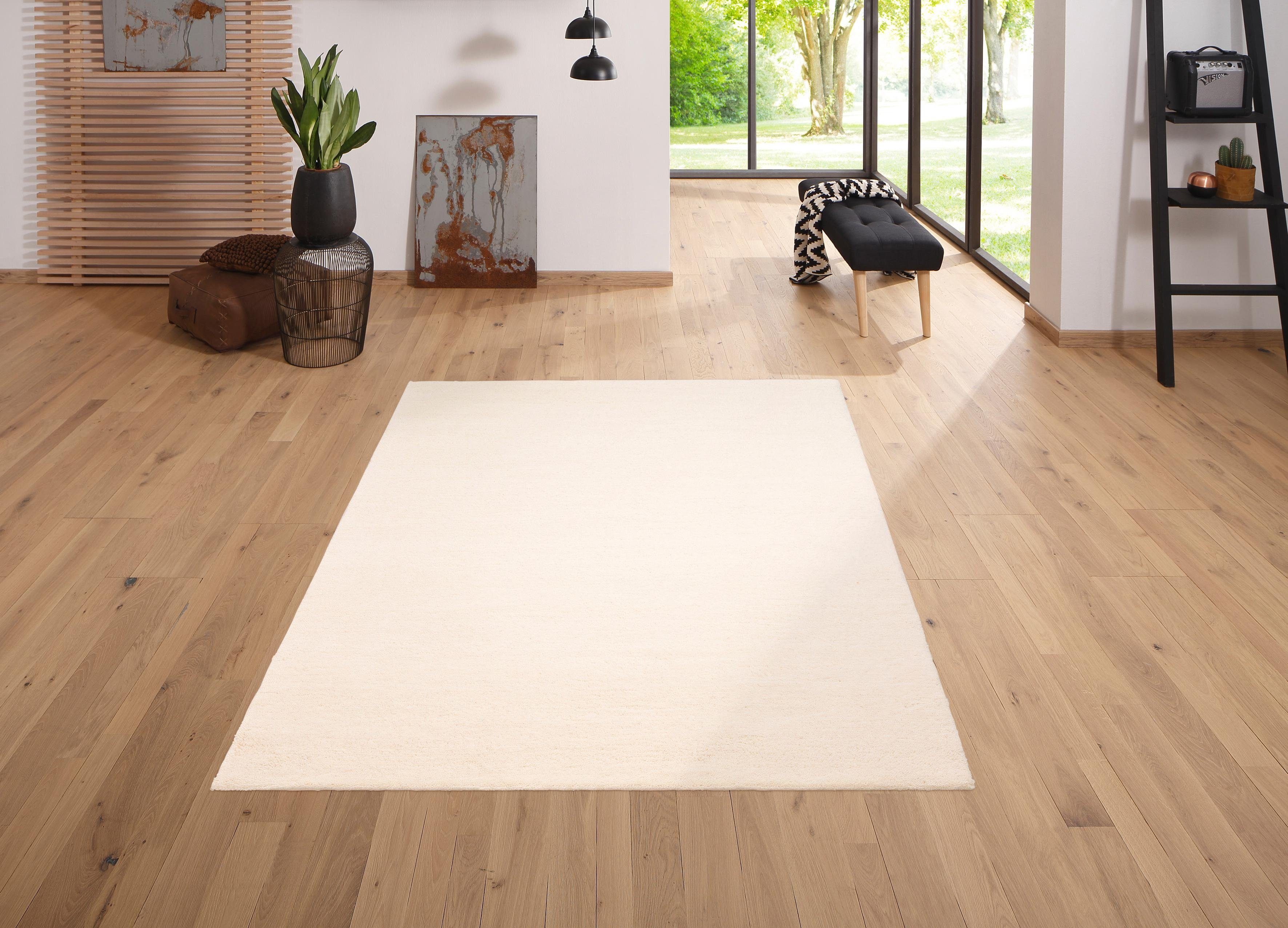 OTTO home Wollteppich Malia, rechteckig, Höhe: 24 mm, reine Wolle, echter Berber-Teppich, handgeknüpft