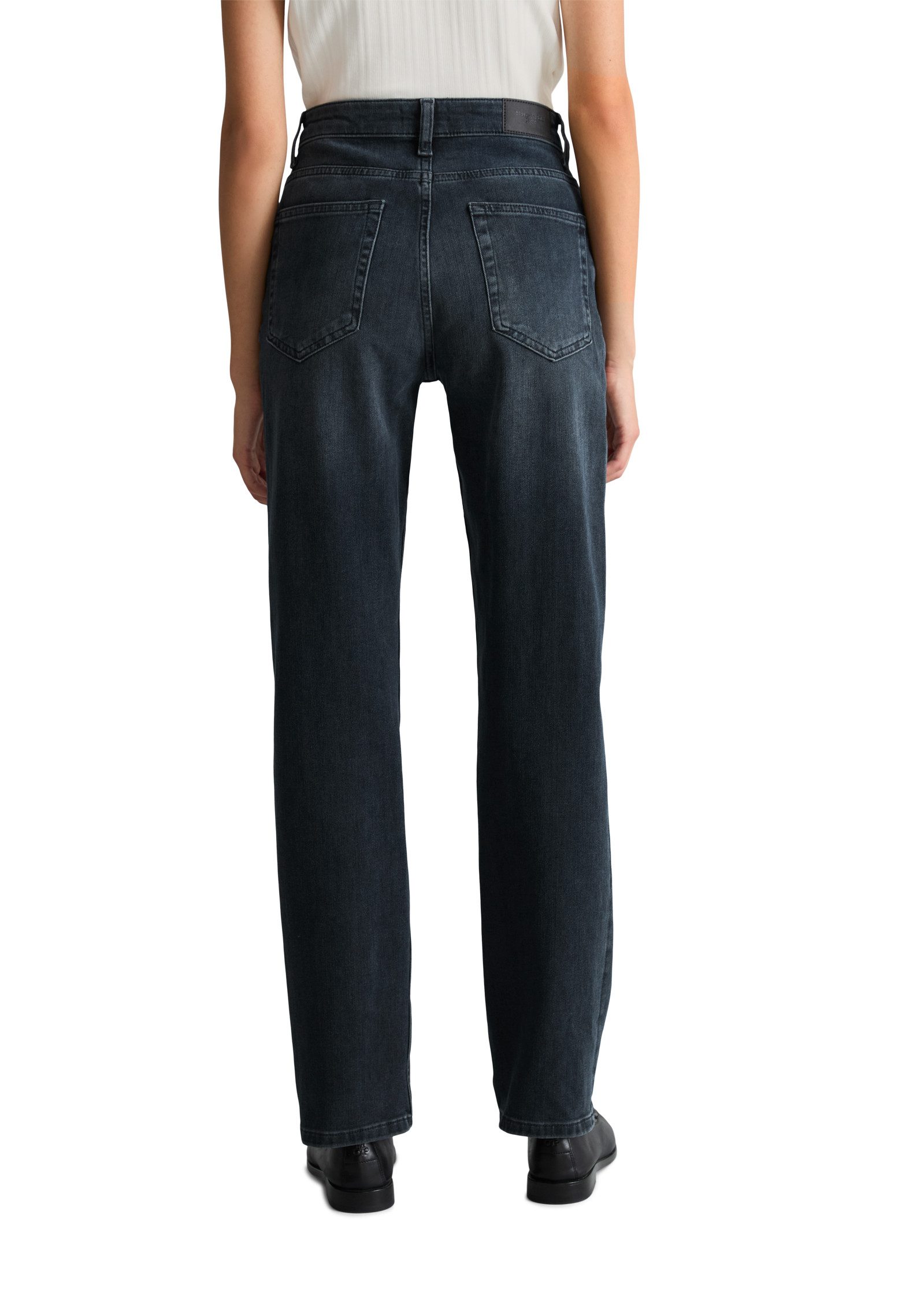 Marc O'Polo DENIM Straight-Jeans aus Stretch-Baumwolle, Mid Waist