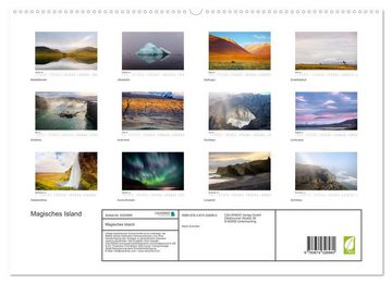 CALVENDO Wandkalender Magisches Island (Premium, hochwertiger DIN A2 Wandkalender 2023, Kunstdruck in Hochglanz)