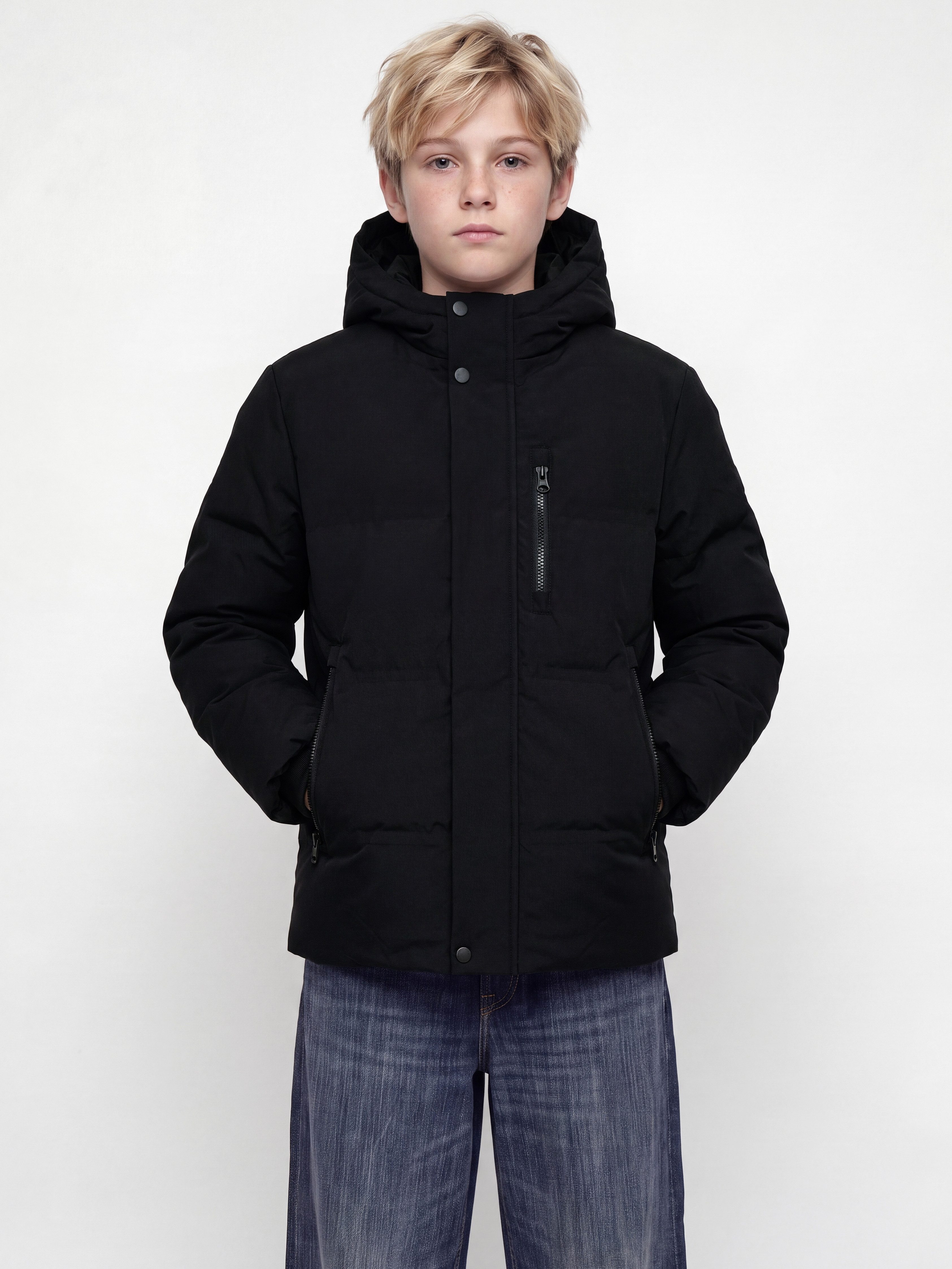 Jack & Jones Junior Steppjacke JCOTRACE ALPHA PUFFER JACKET JNR Kunstfaser, normal geschnitten