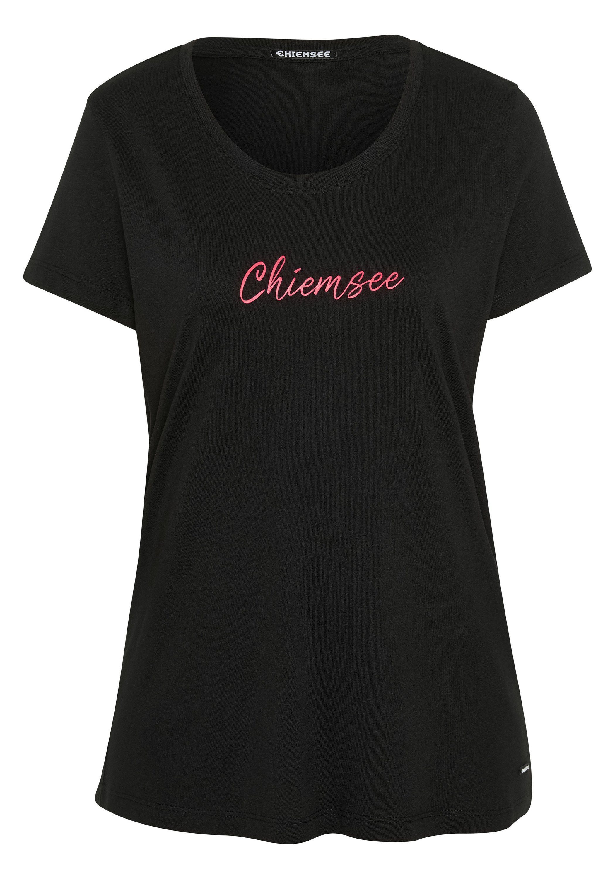 Label-Look Chiemsee Beauty T-Shirt Black 1 19-3911 Print-Shirt im