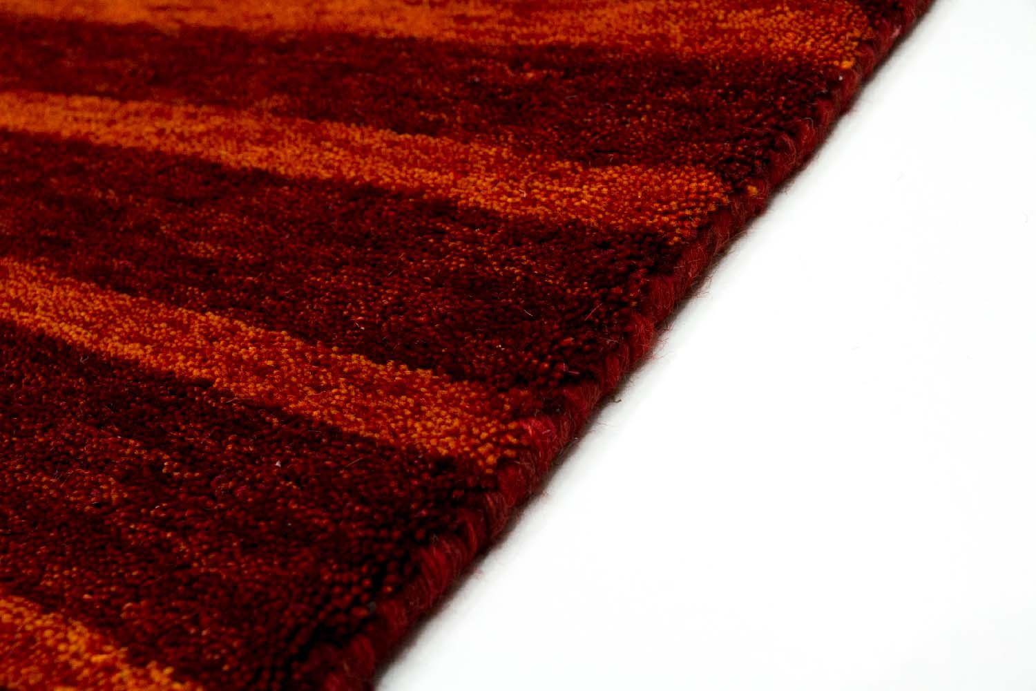 Wollteppich Gabbeh Teppich handgewebt rost, morgenland, rechteckig, Höhe: 8  mm, Kurzflor, Schmutzabweisend/Pflegeleicht