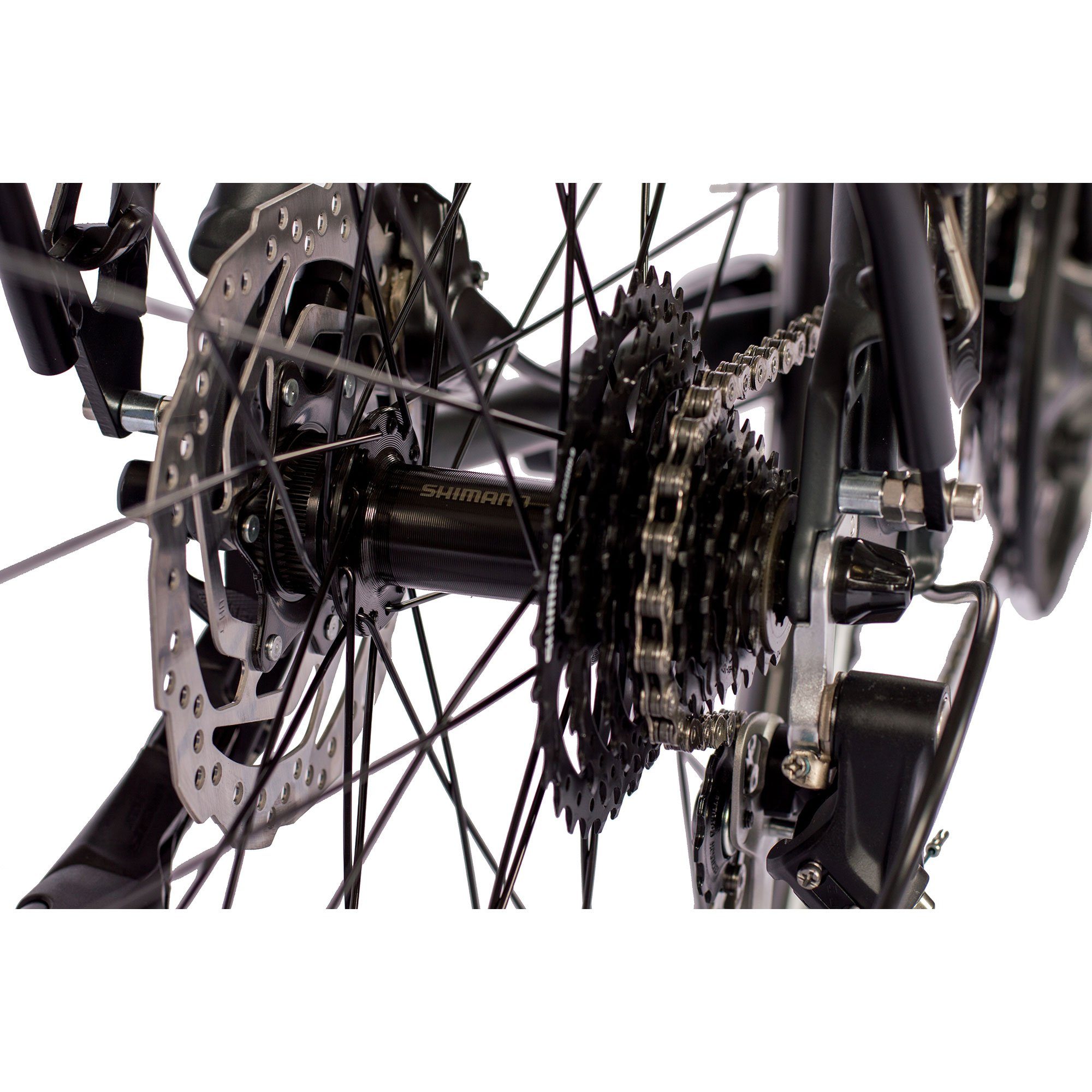 Airtracks Trekkingrad Herren Trekking Fahrrad 28 Zoll Trekkingrad TR.2845, 27 Gang, Kettenschaltung, (Alivio RD-M4000 SGS Shadow), Schwarz Matt - Rahmenhöhen 52cm und 56cm - Modell 2026