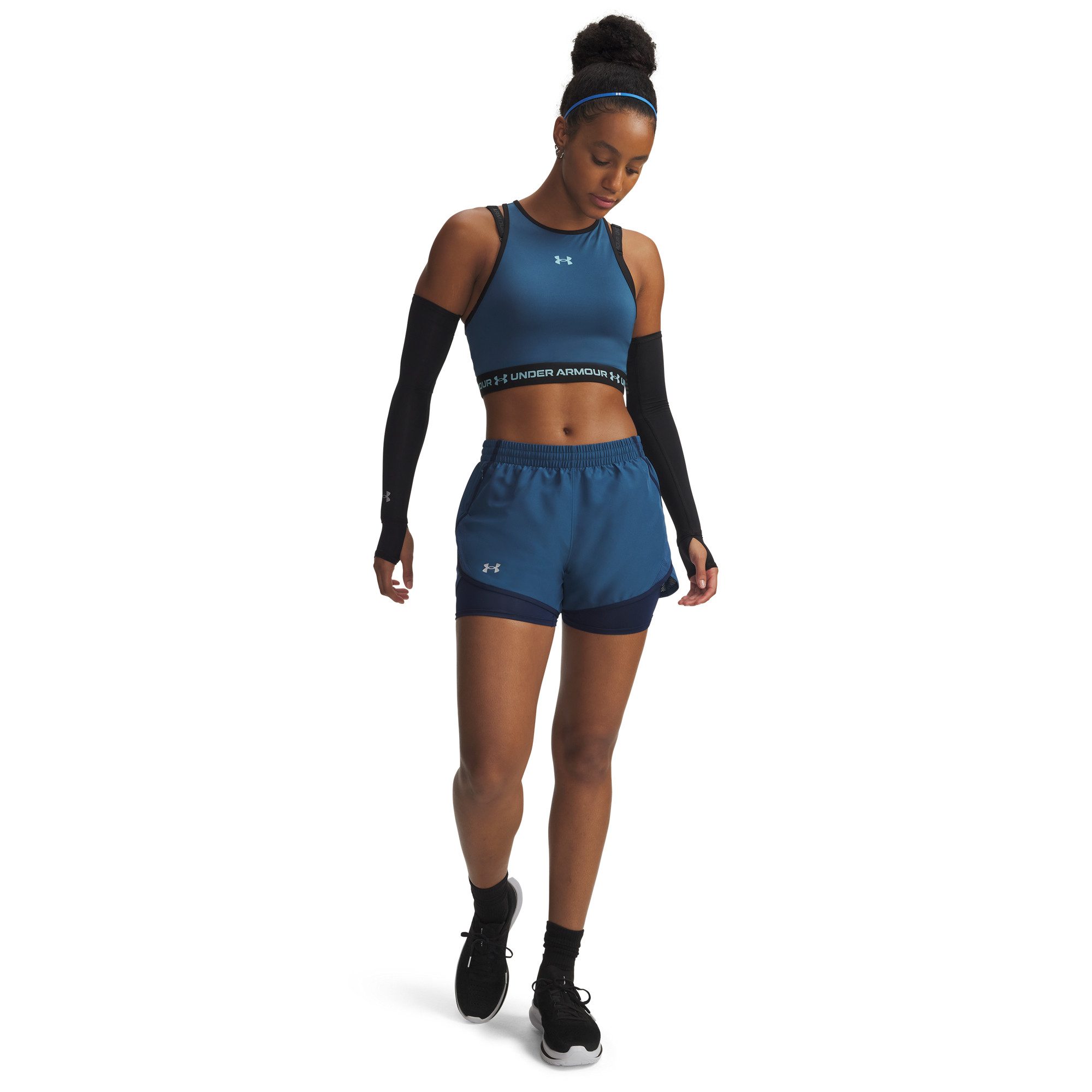 Under Armour® Trainingsshorts Under Armour Damen Short Fly By 2-in-1 1382440