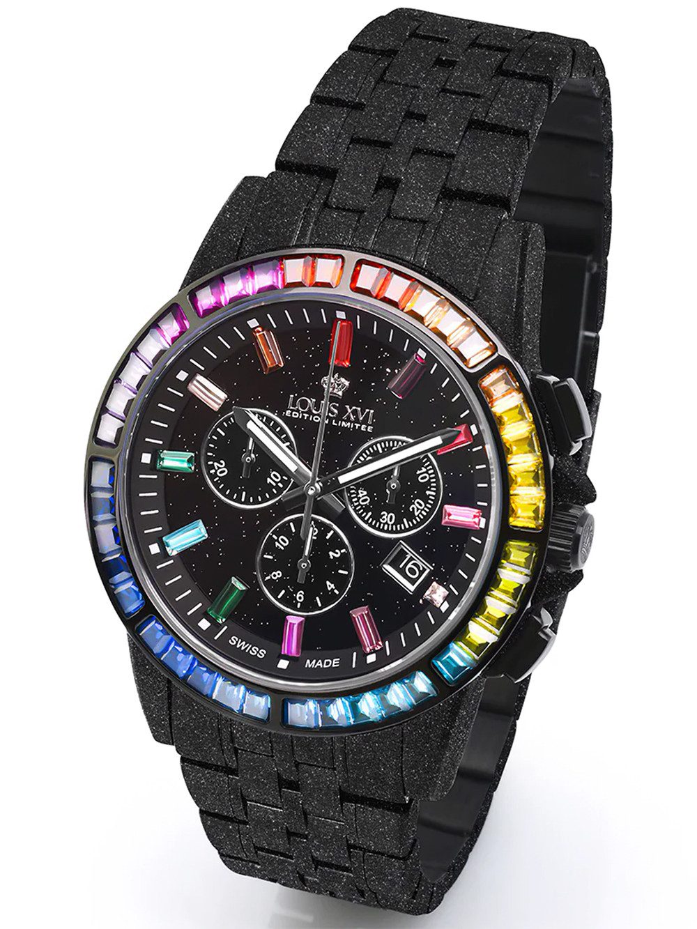 LOUIS XVI Quarzuhr Louis XVI LXVI1129 Herrenuhr Majeste Frosted Iced Out Ch günstig online kaufen