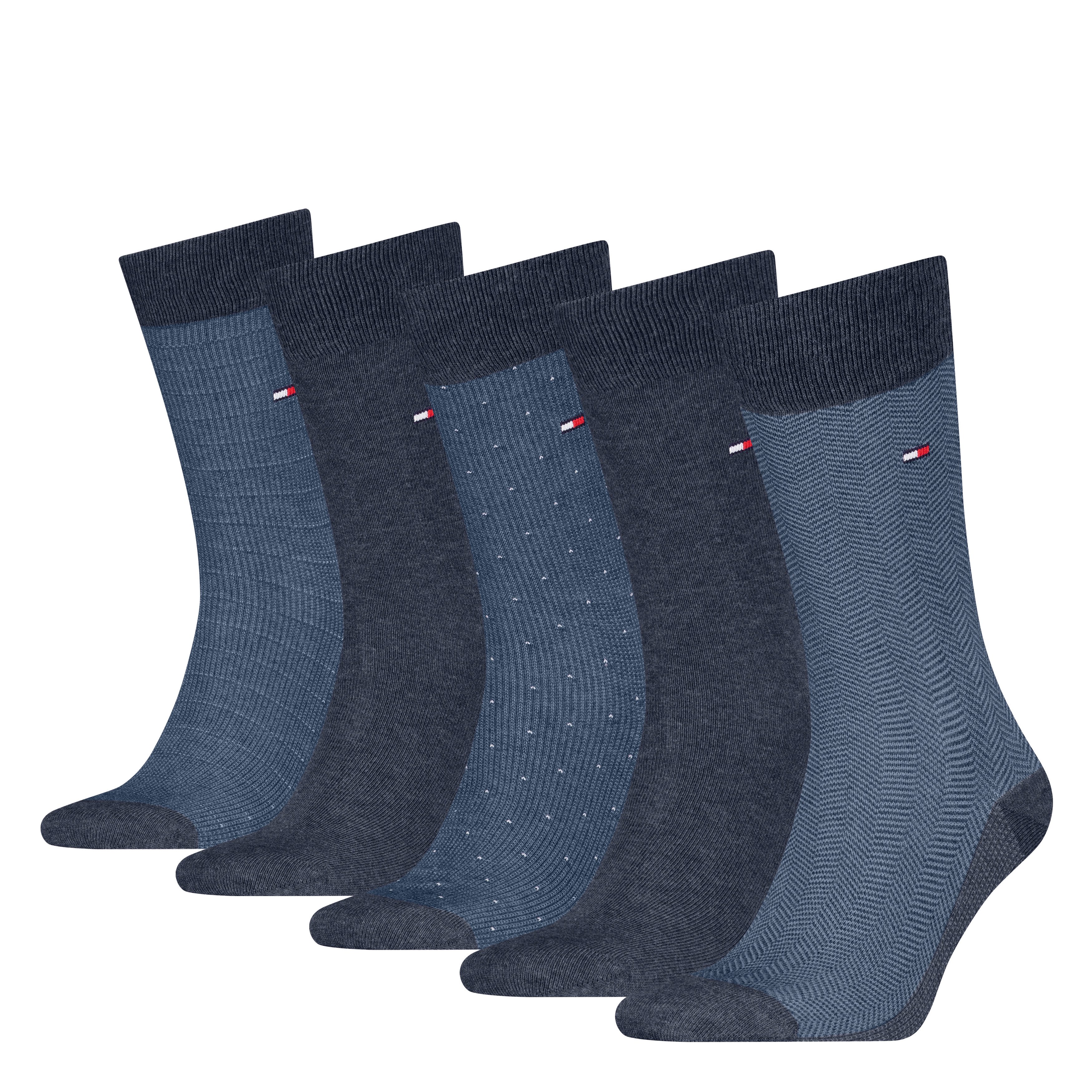 Tommy Hilfiger Socken TH MEN SOCK 5P GIFTBOX HERRINGBONE DOT (5er Pack) günstig online kaufen