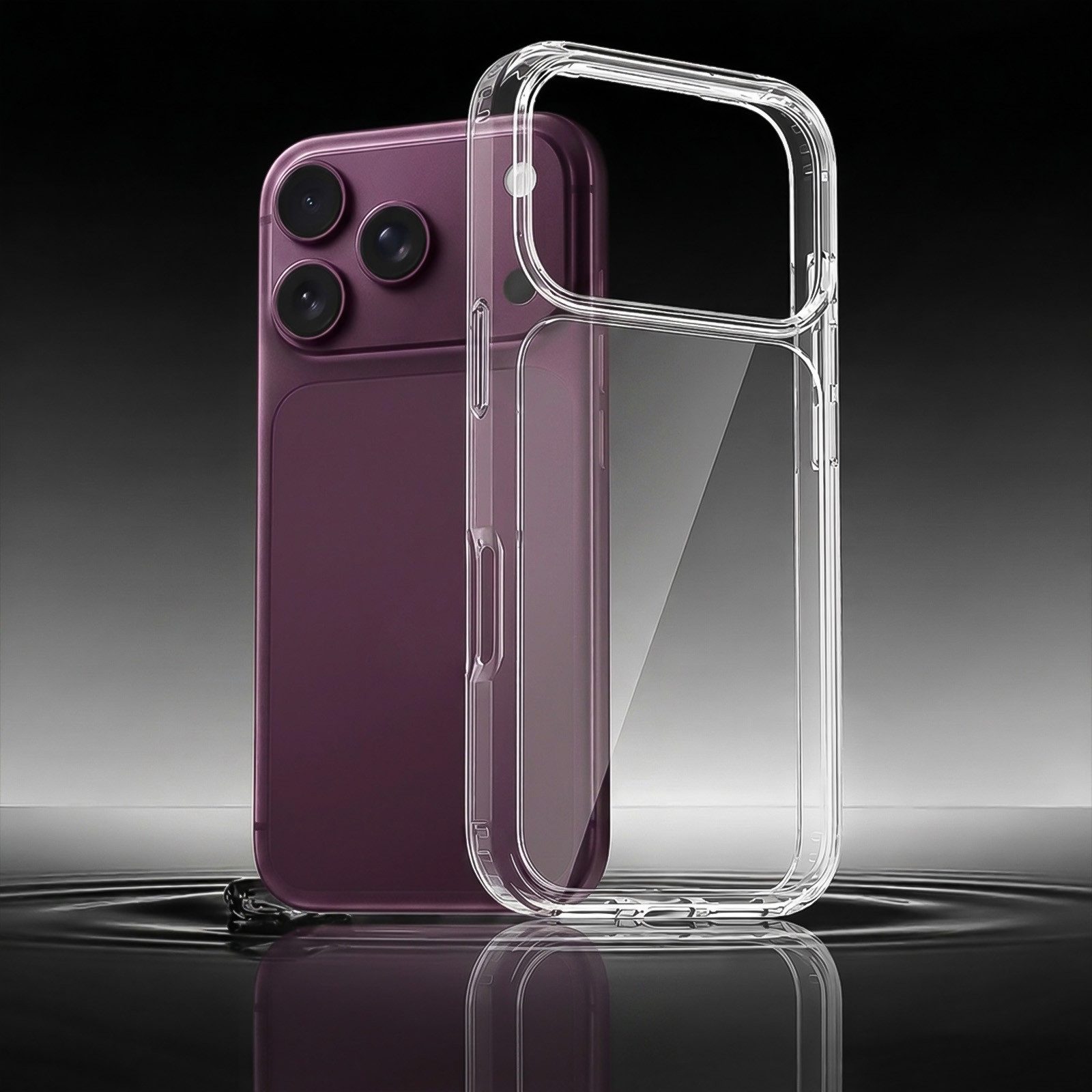 Tec-Expert Handyhülle Transparente Handy Hülle für Apple iPhone 18 Pro Max Schutzhülle 6.9 Zoll, 6.9", Cover Case Bumper kabelloses Laden – Bild 2 von 5