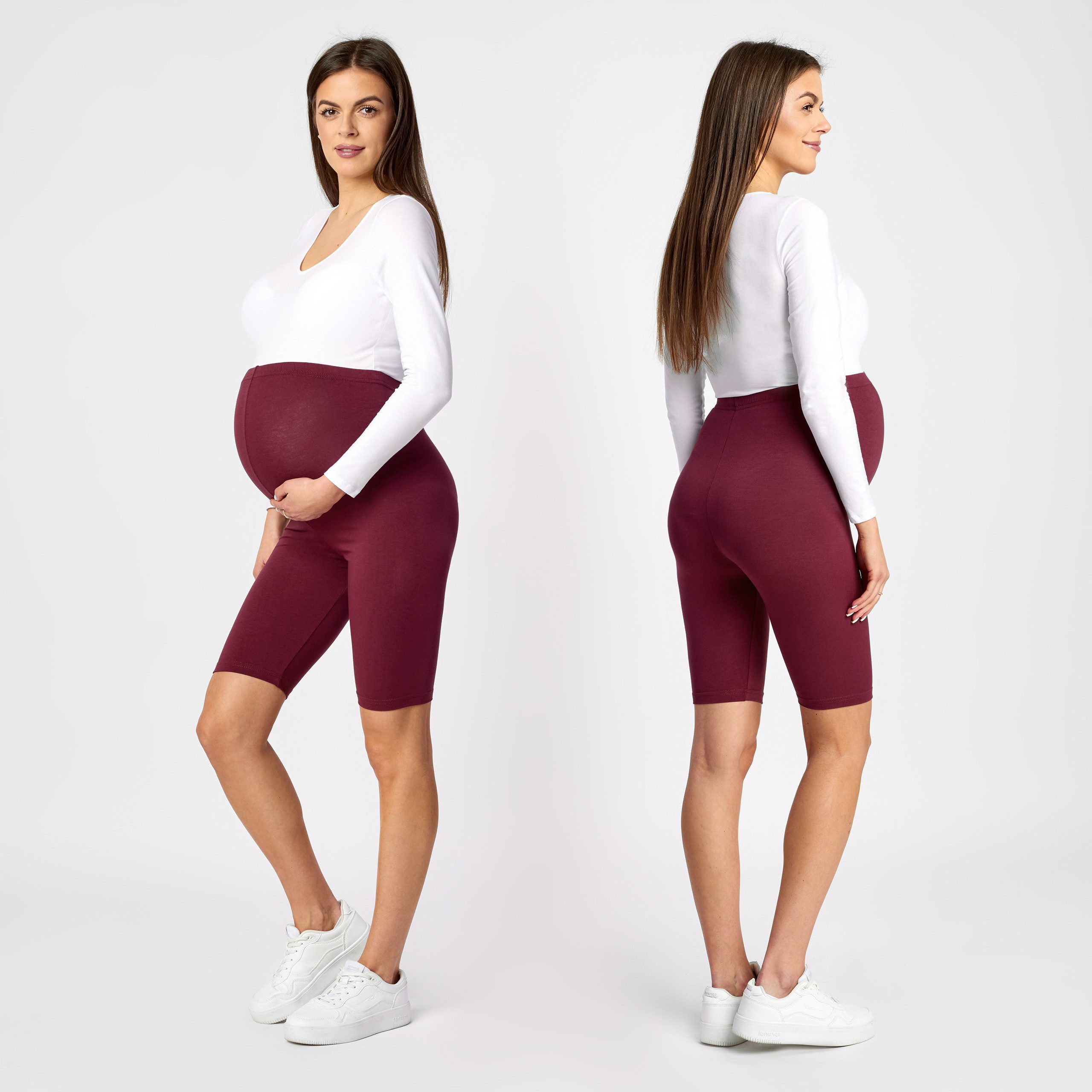 Be Mammy Umstandsleggings Damen Kurze Leggings BE-04 (1-tlg) aus Viskose günstig online kaufen
