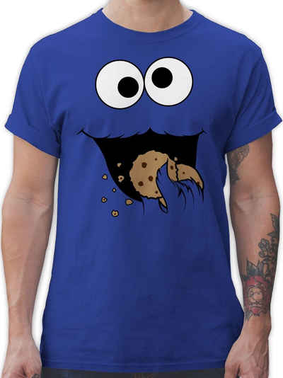 Shirtracer T-Shirt Keks-Monster Karneval & Fasching