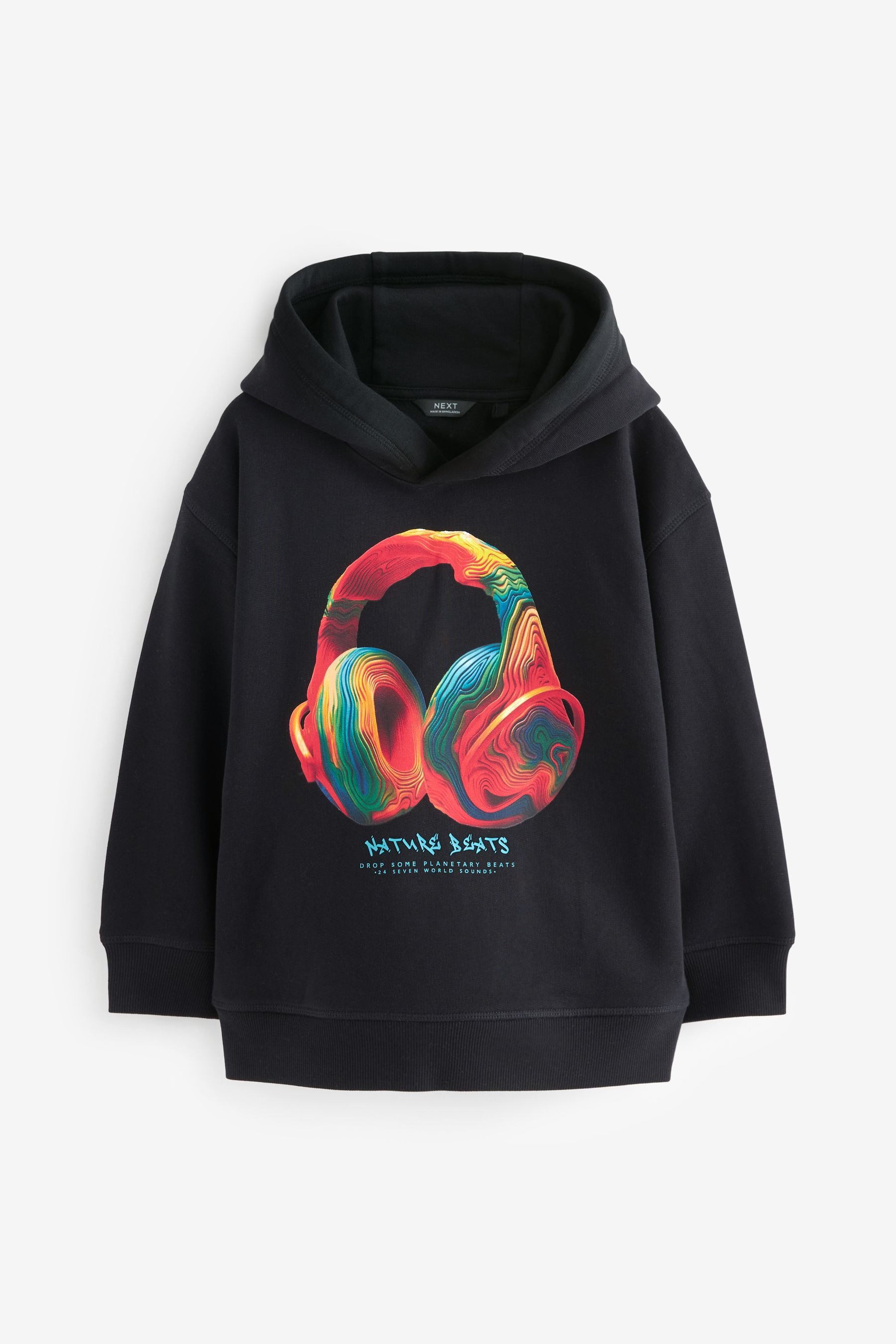 Next Kapuzensweatshirt Hoodie mit Grafik Kopfhorer 1 tlg