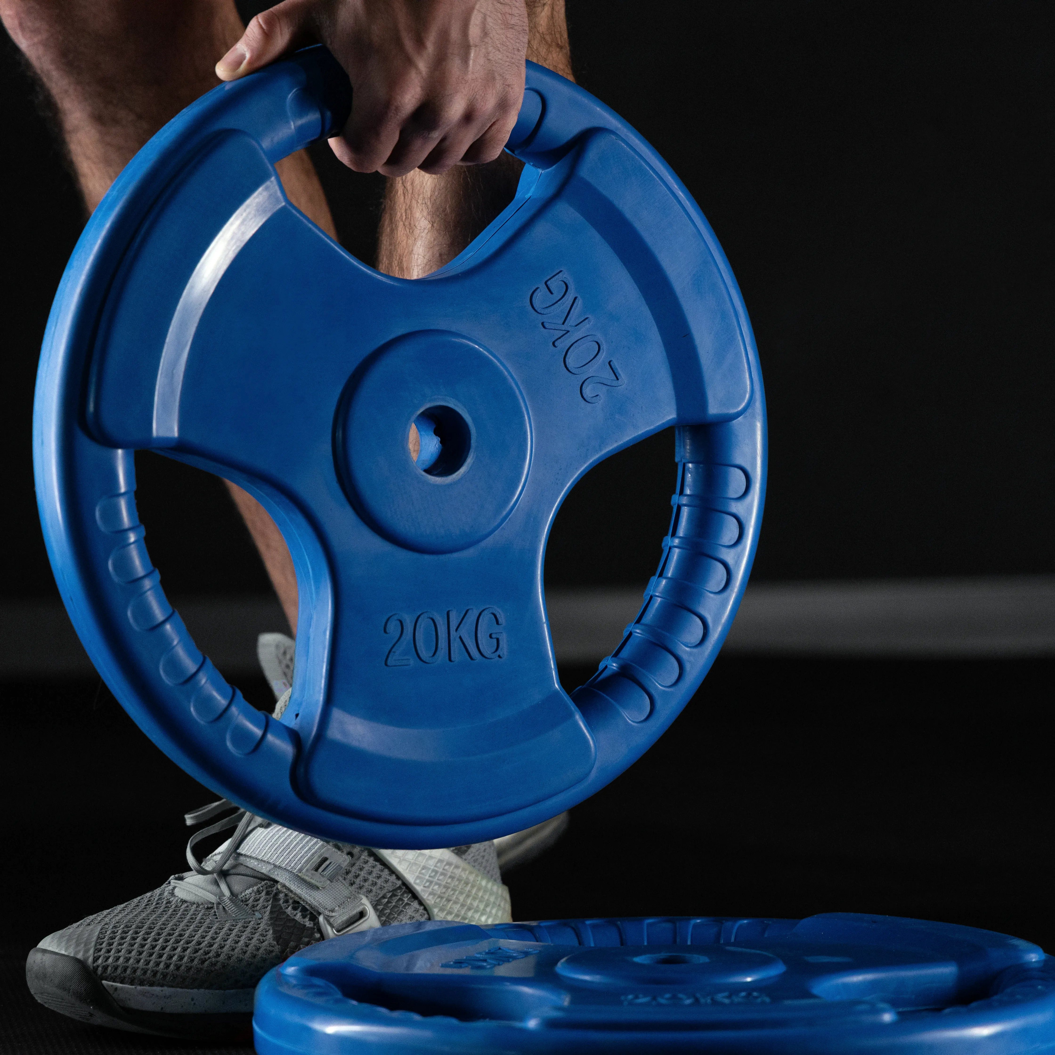 GORILLA SPORTS Hantelscheibe Hantelscheibe 30/31 mm Gummi Gripper 1,25-25 KG, 20 kg, (1-tlg)