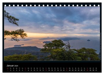 CALVENDO Wandkalender Japan (Tischkalender 2024 DIN A5 quer), CALVENDO Monatskalender