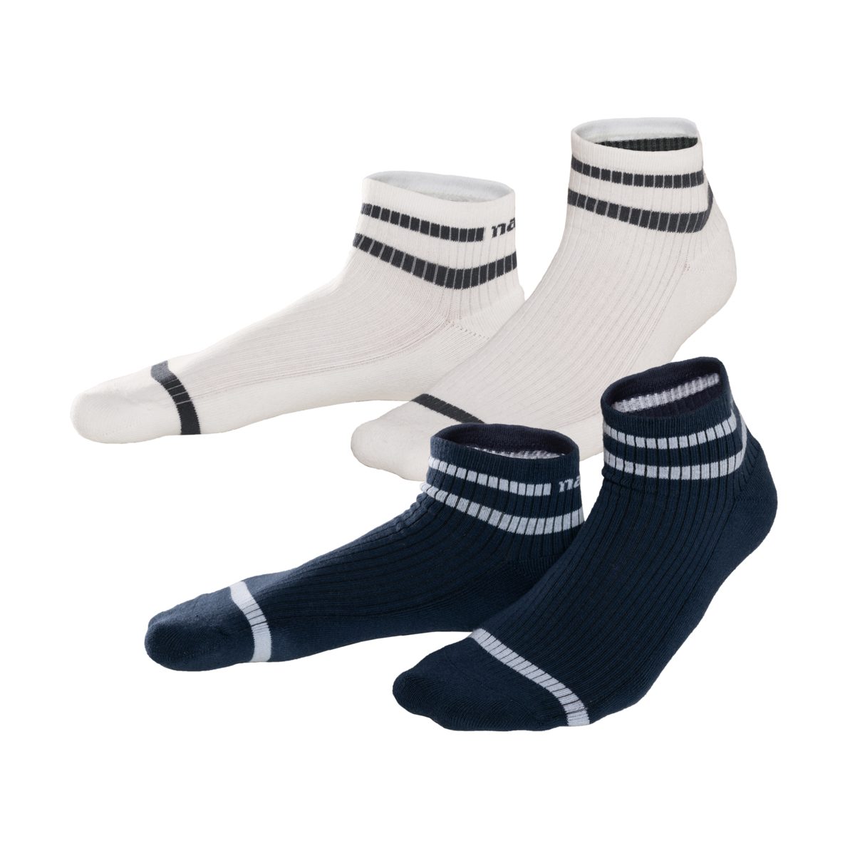 LIVING CRAFTS Sneakersocken ORELL, 2er Pack GOTS zertifiziert