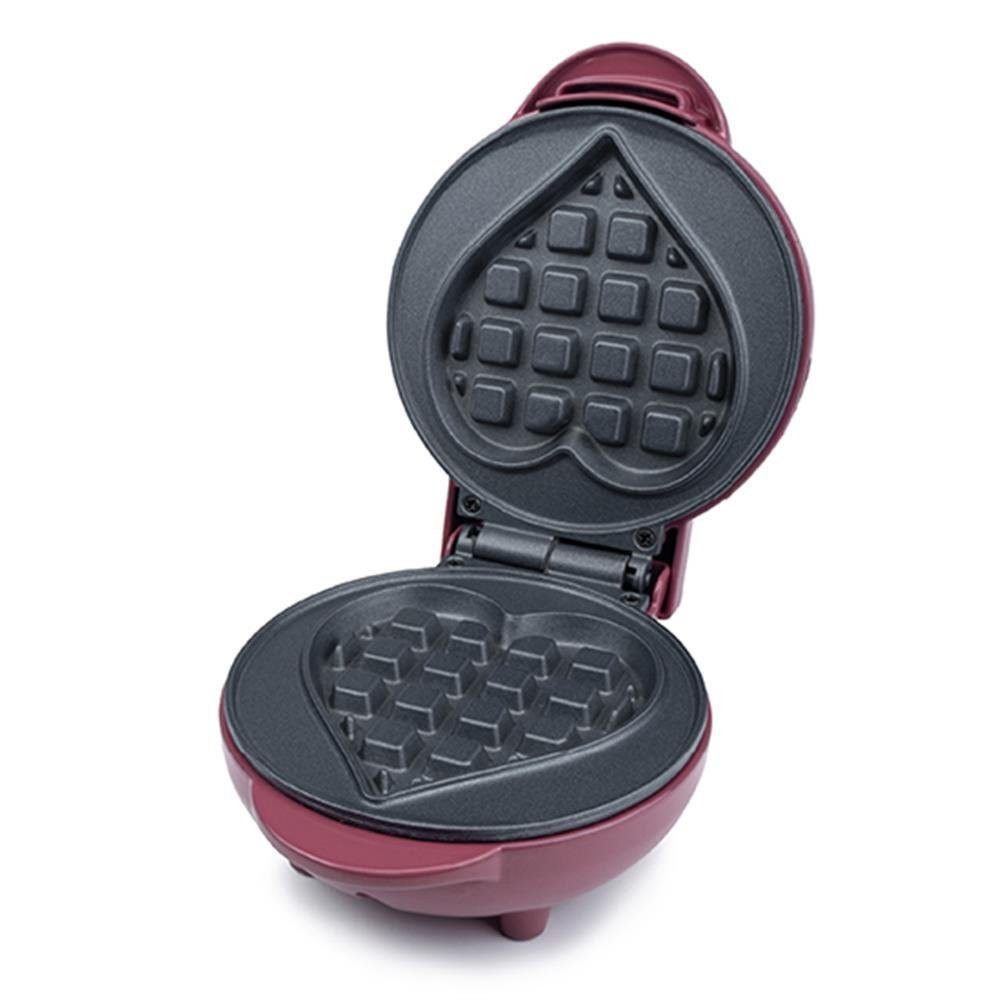 KORONA Waffeleisen KORONA Mini-Herzwaffeleisen Herzform 550W Waffeleisen 41005 Retro, 550 W