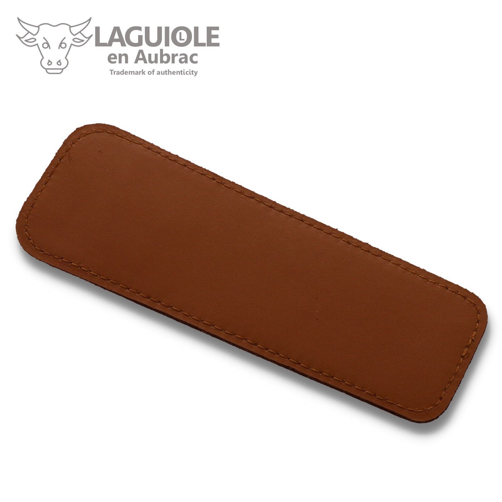 Laguiole en Aubrac Messertasche PCA12 braun, Etui für ein Laguiole Messer mit 11/12 cm Grifflänge - Leder braun