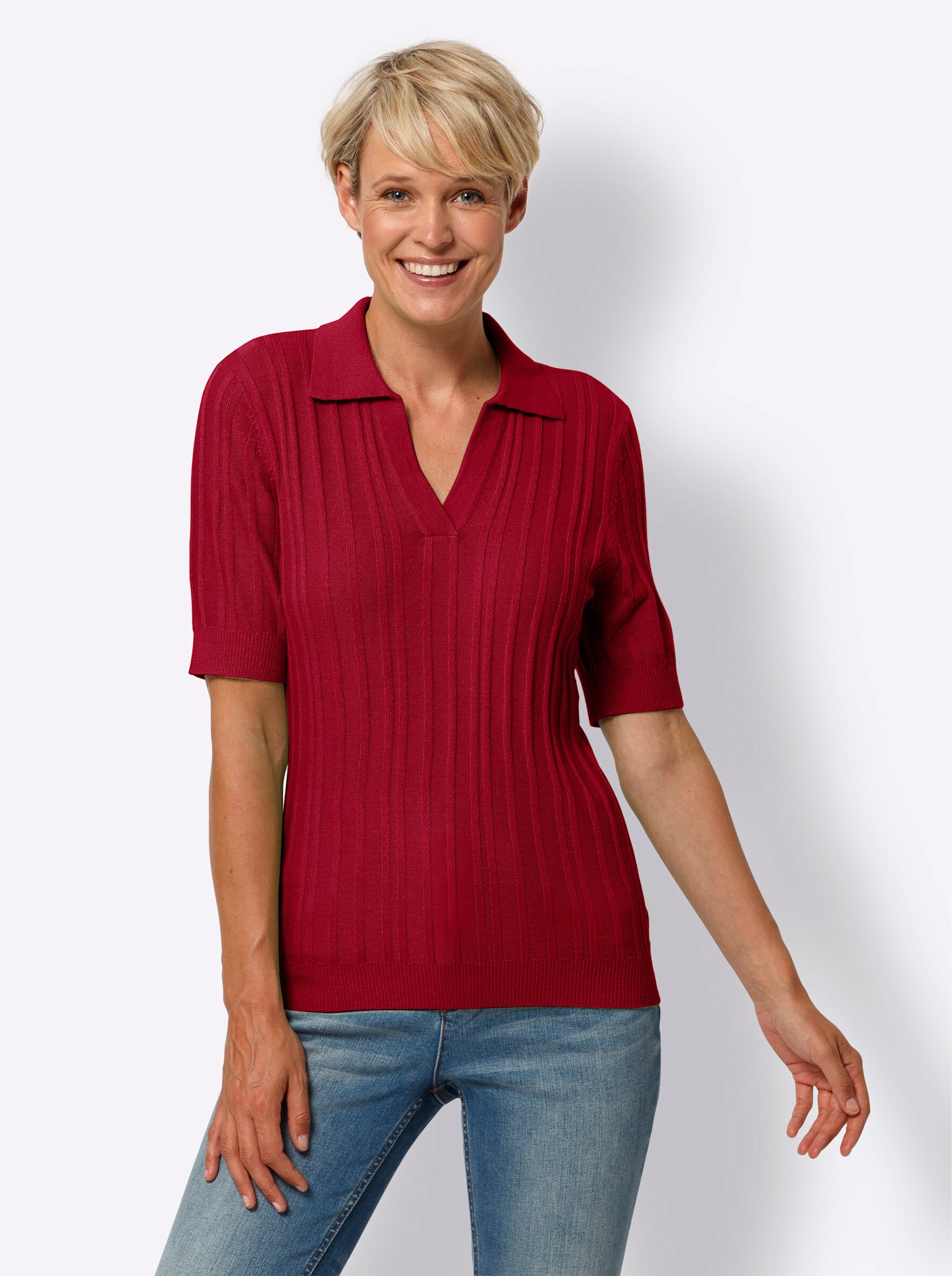 Strickpullover Polopullover