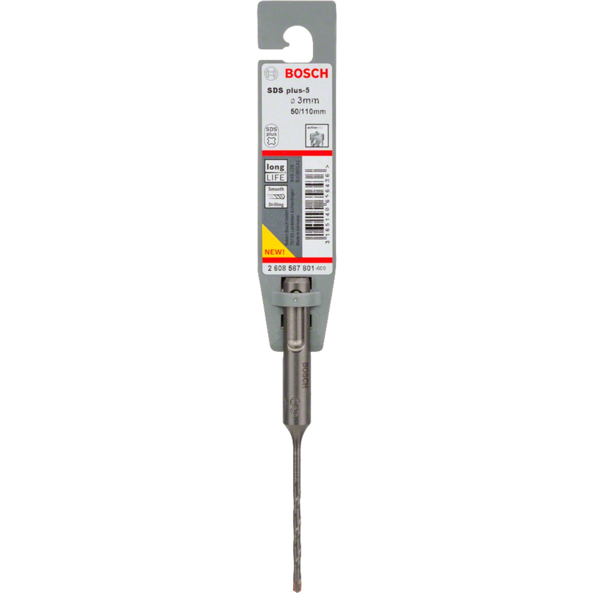 BOSCH Bohrer- und Bitset Bosch Professional Hammerbohrer SDS-plus-5, Ø 3mm