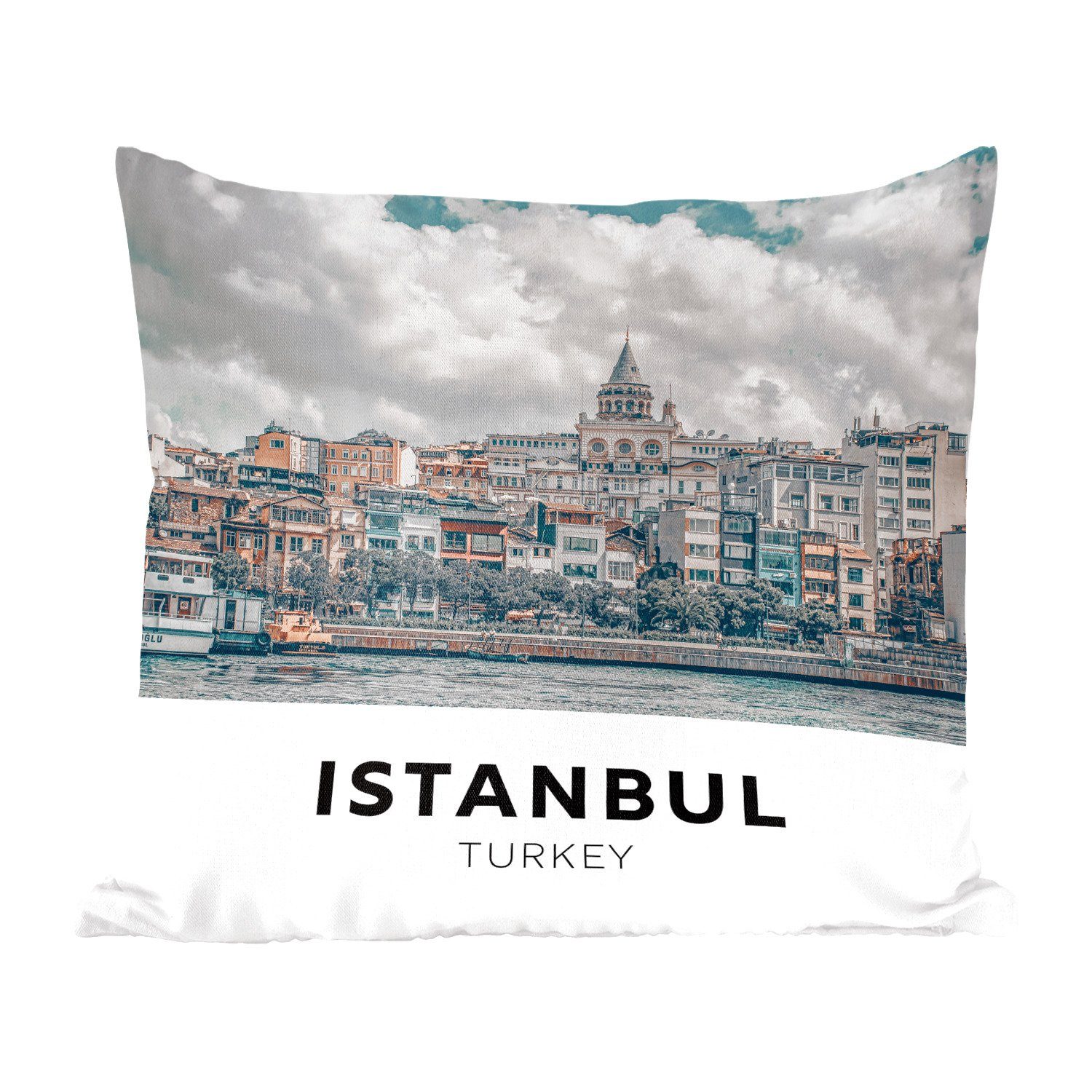 MuchoWow Dekokissen Istanbul Sofakissen Türkei Füllung Wohzimmer, Zierkissen - Deko, - Startseite, für mit Schlafzimmer