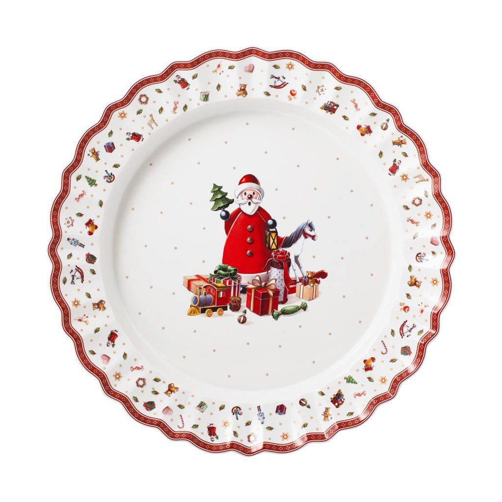 Villeroy & Boch Servierplatte Toy's Delight Servierplatte, bunt/rot/weiß, 45 cm, Porzellan, (1-tlg)