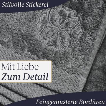 Liebenstein Handtücher Premium Gästehandtuch, Handtuch Set 50x100 cm aus feinster Baumwolle, (Set, 6-St), außergewöhnlich weich und saugstark
