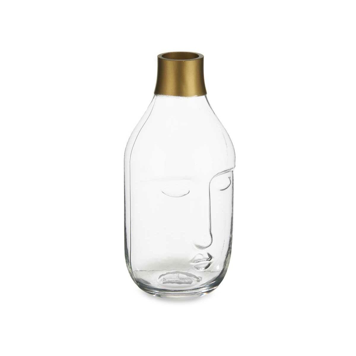 Vase Durchsichtig 24,5 6 Gesicht x x Stück Decor 12 11 Glas cm Dekovase Gift