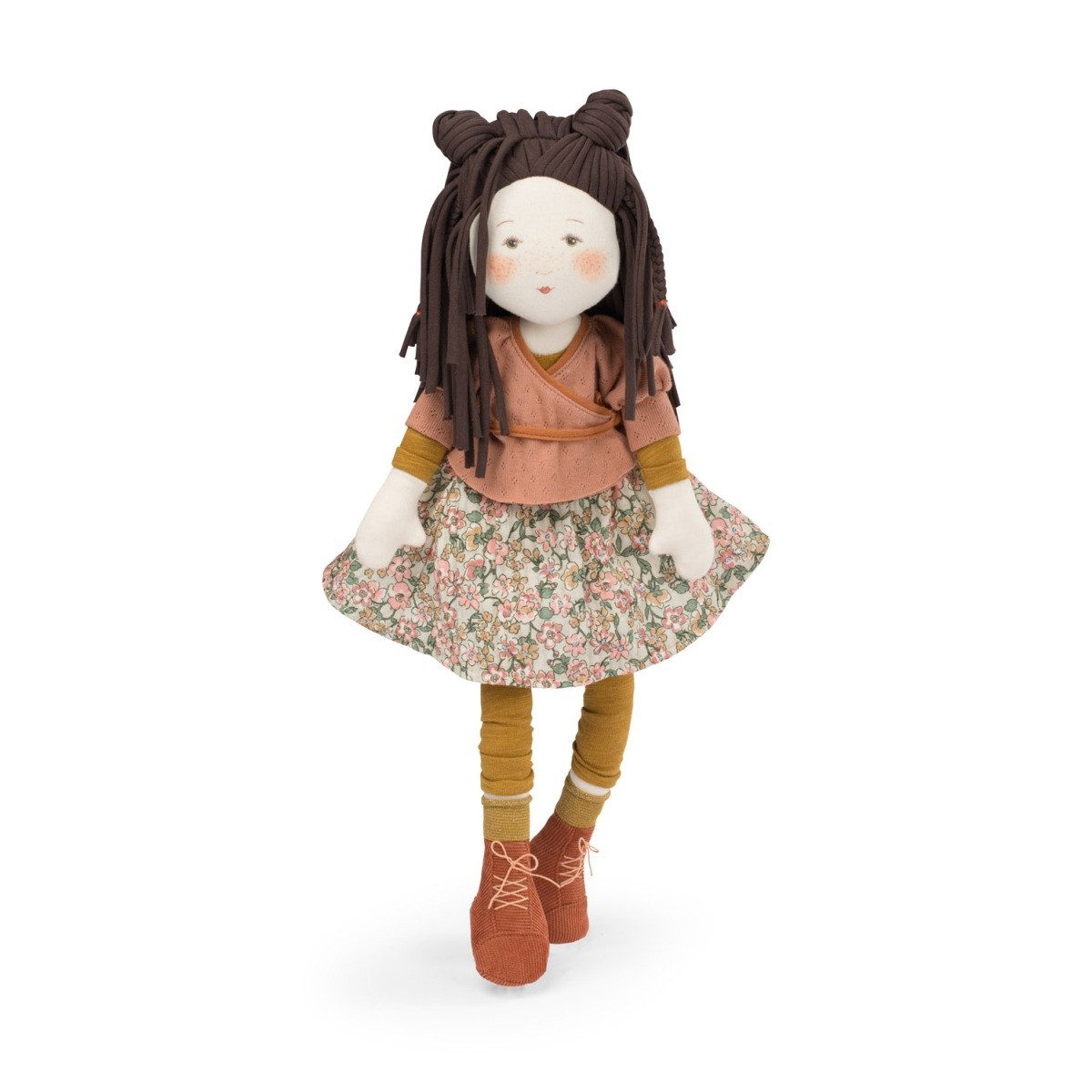 Moulin Roty Babypuppe Rosalies Stoffpuppe Marjolaine weiche Puppe für Rollenspiel und (1-tlg), Stoffpuppe