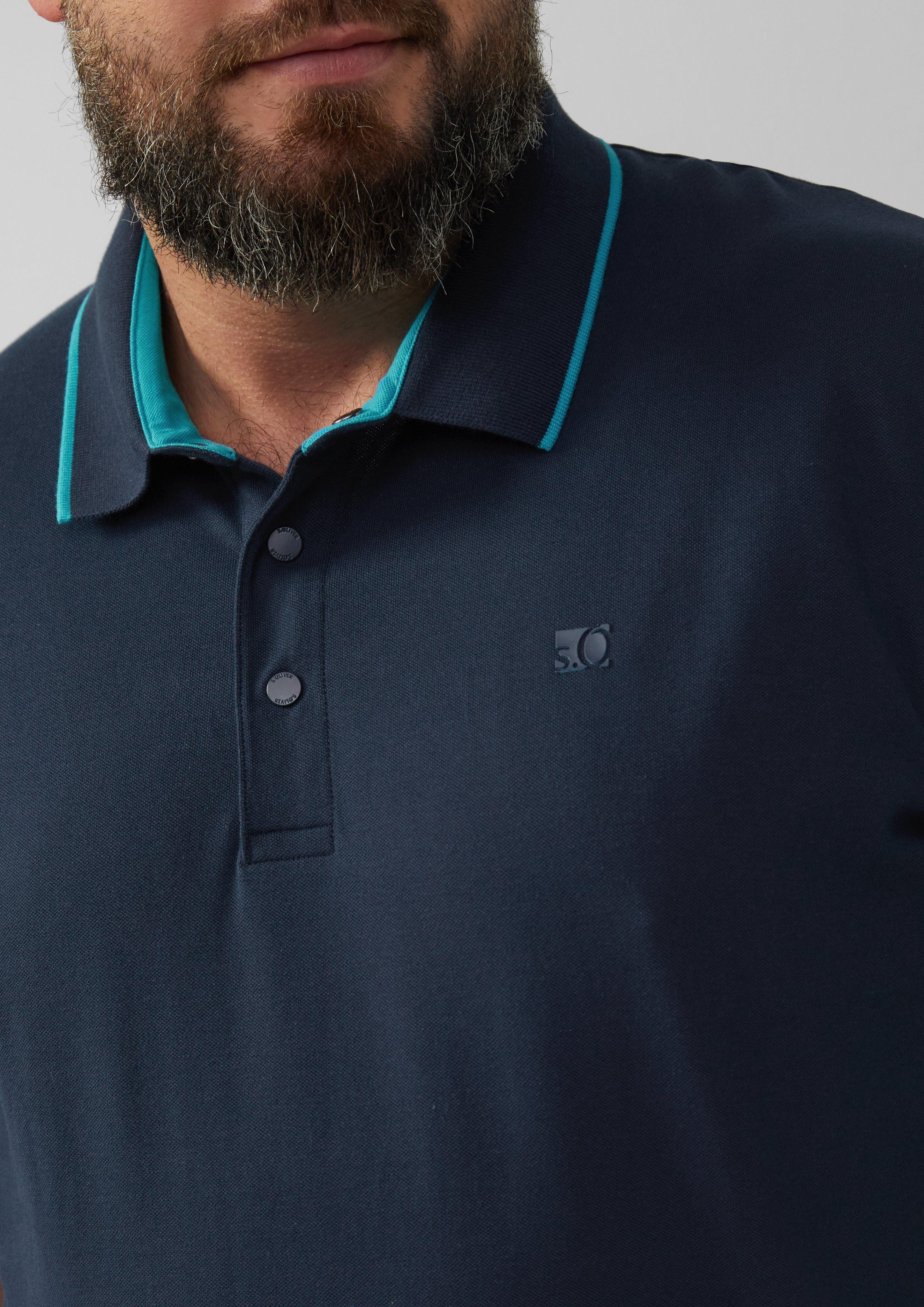 s.Oliver Poloshirt mit Stretch Farbe türkis Größe: 3XL günstig online kaufen