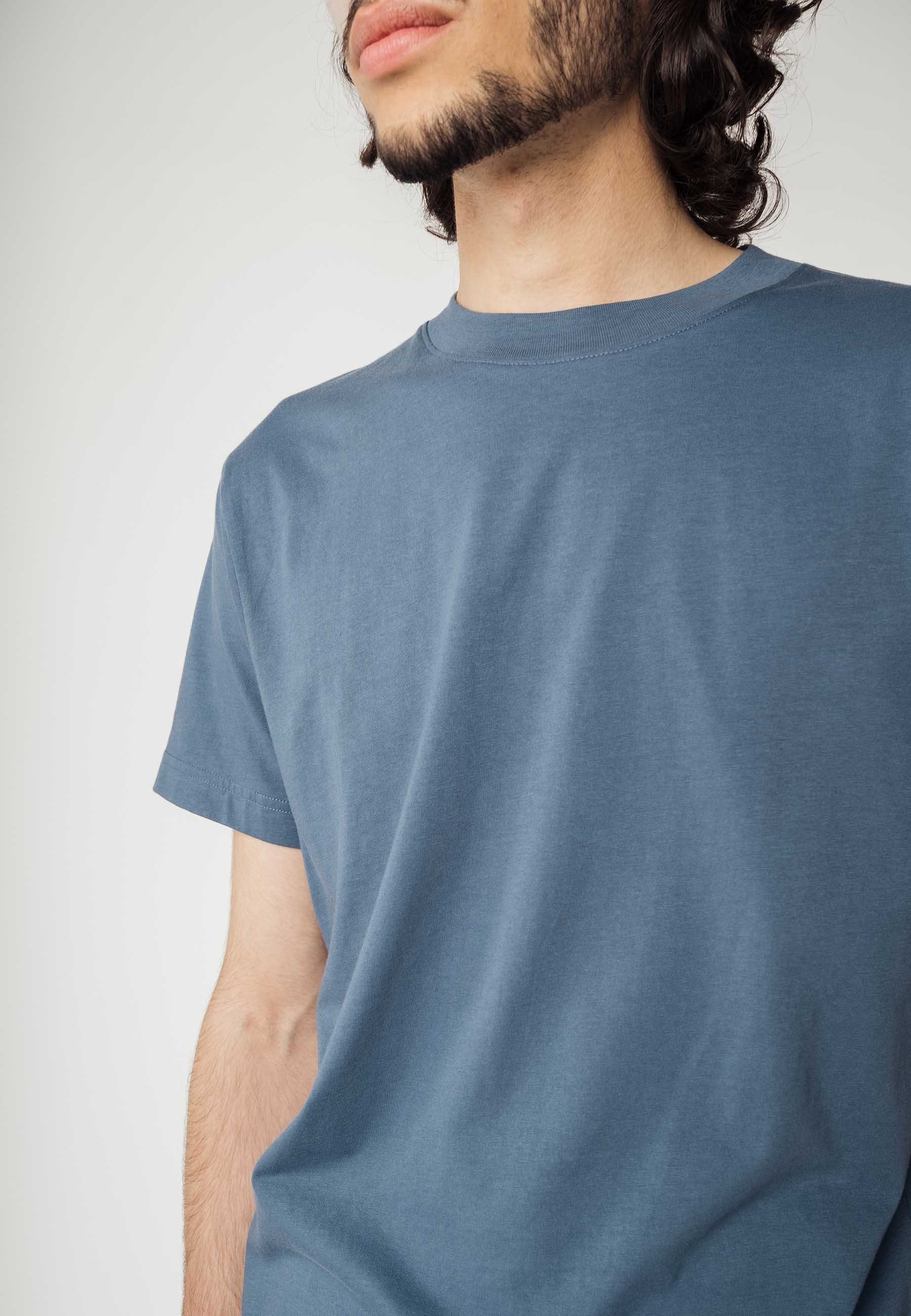 AVAN Kurzarmshirt Rundhalsausschnitt stone MELA blue T-Shirt