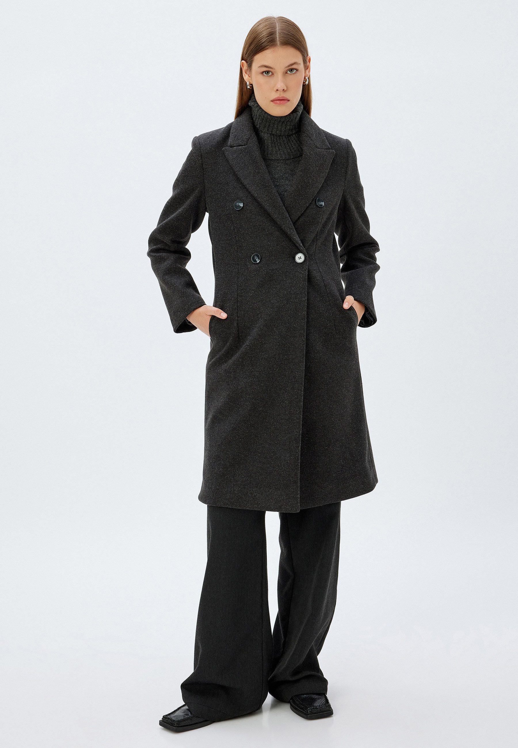 Koton Langmantel Regular Jacket Kragen