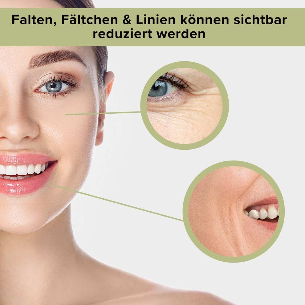RAU Cosmetics Gesichtsserum Collagen Serum - Kollagen Anti-Aging Kur für Gesicht uns Hals, Anti-Aging