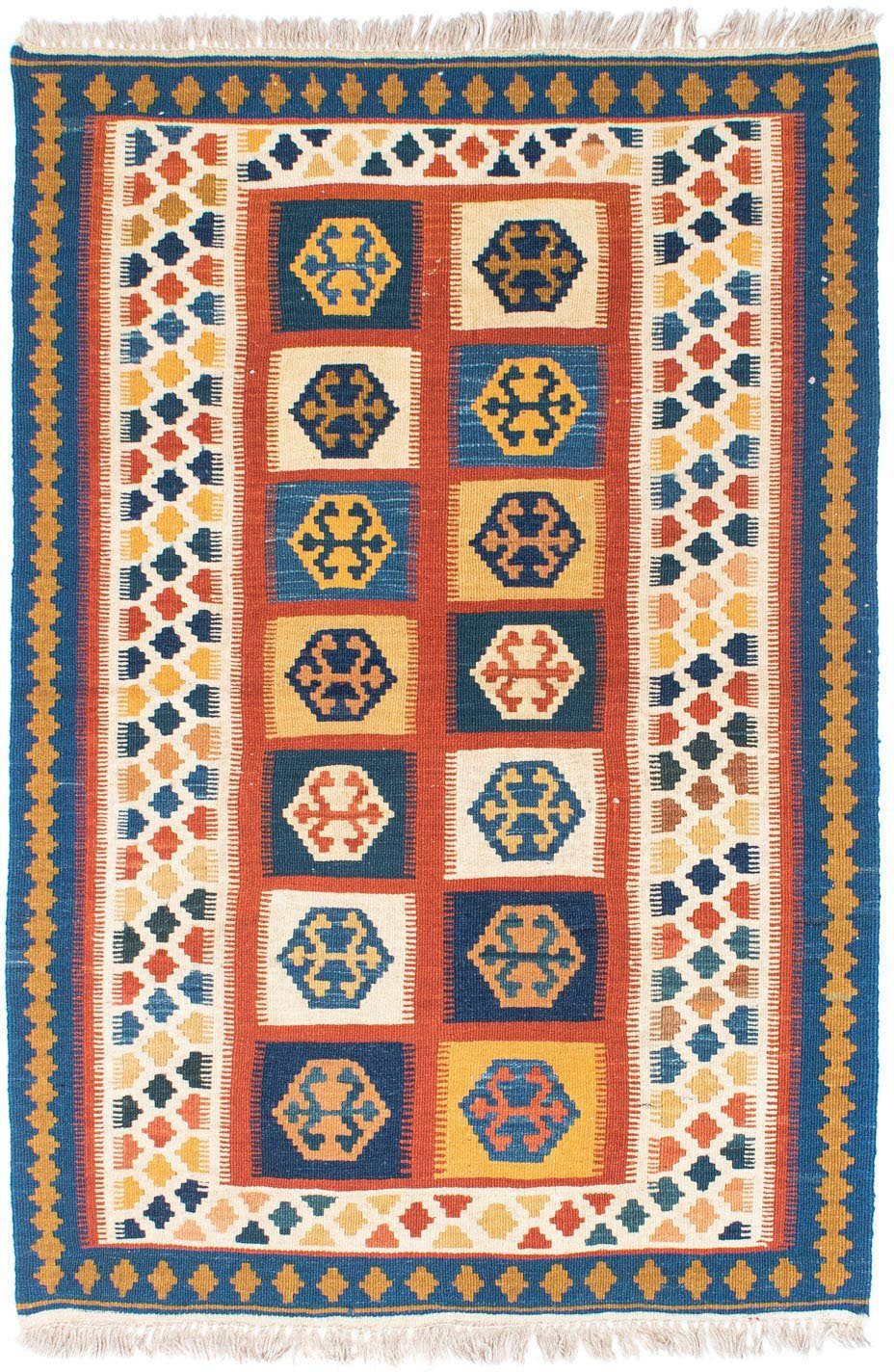 Wollteppich Kelim Fars Nomadisch Beige 177 x 123 cm, morgenland, rechteckig, Höhe: 4 mm, OrientOptik