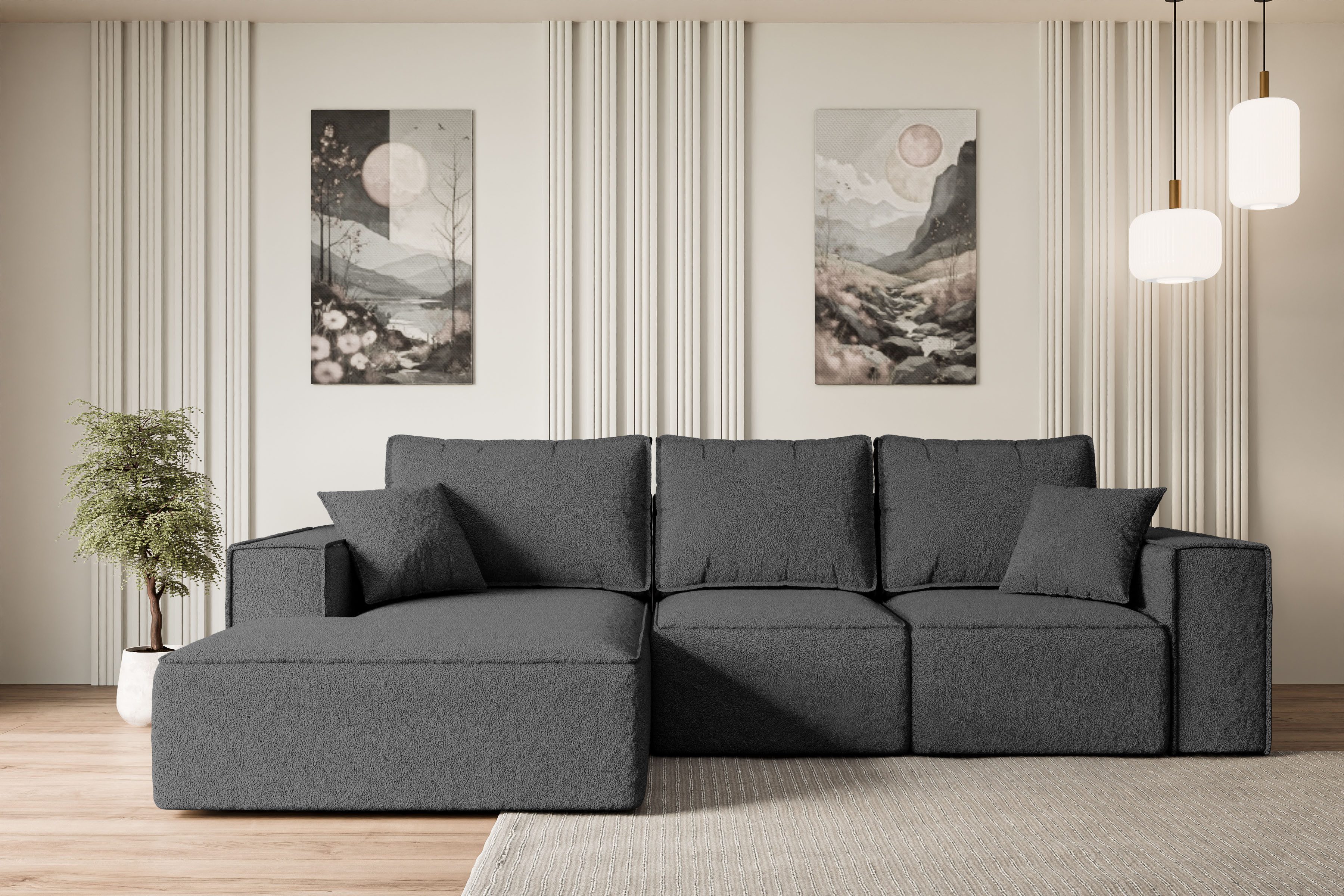 ALTDECOR Ecksofa SERRA-L-S, Couch mit Schlaffunktion, günstig online kaufen