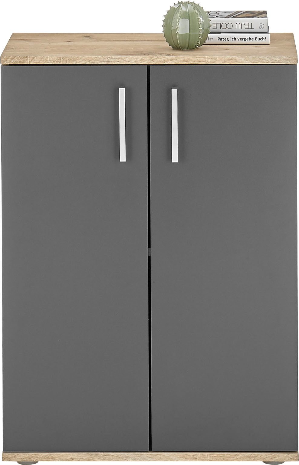 HBZ Kommode BC-Drift-2, Mehrzweckschrank Stellmaß BxHxT 60x84x35 cm (1 St), Schrank mit 2 Türen und 1 Einlegeboden