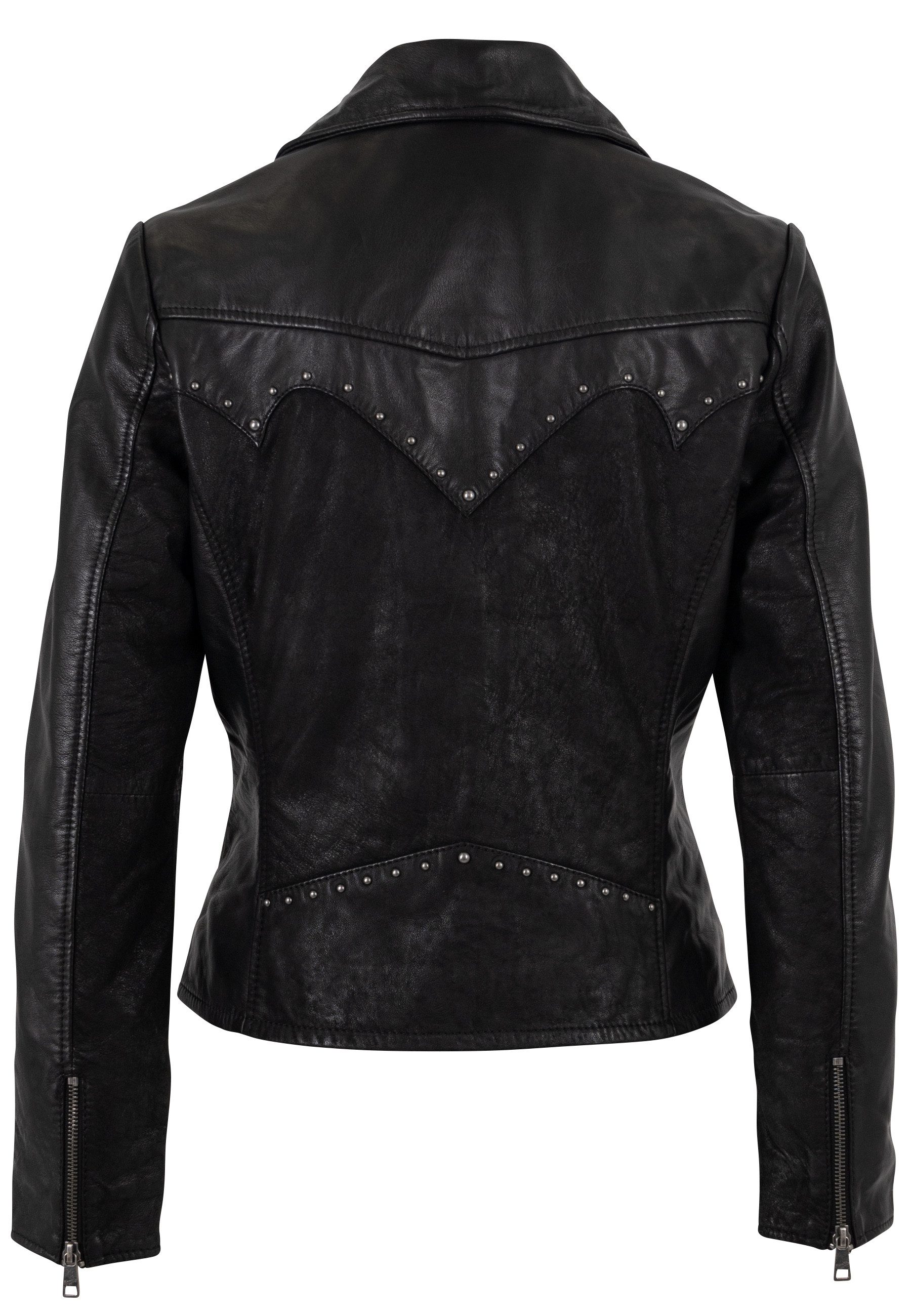 Mauritius Lederjacke MWCollien im Mix aus Nappa- und Nubukleder