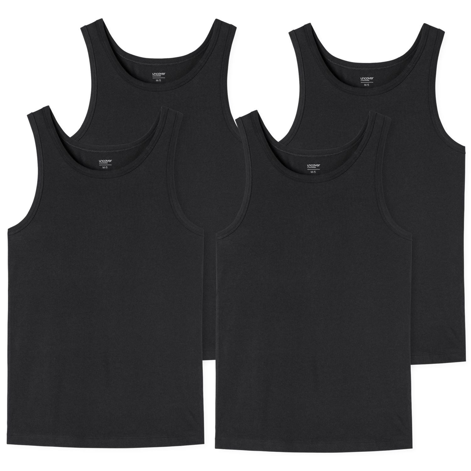 uncover by SCHIESSER Unterhemd Basic (2-St) hochwertige Unterhemden im 4er günstig online kaufen
