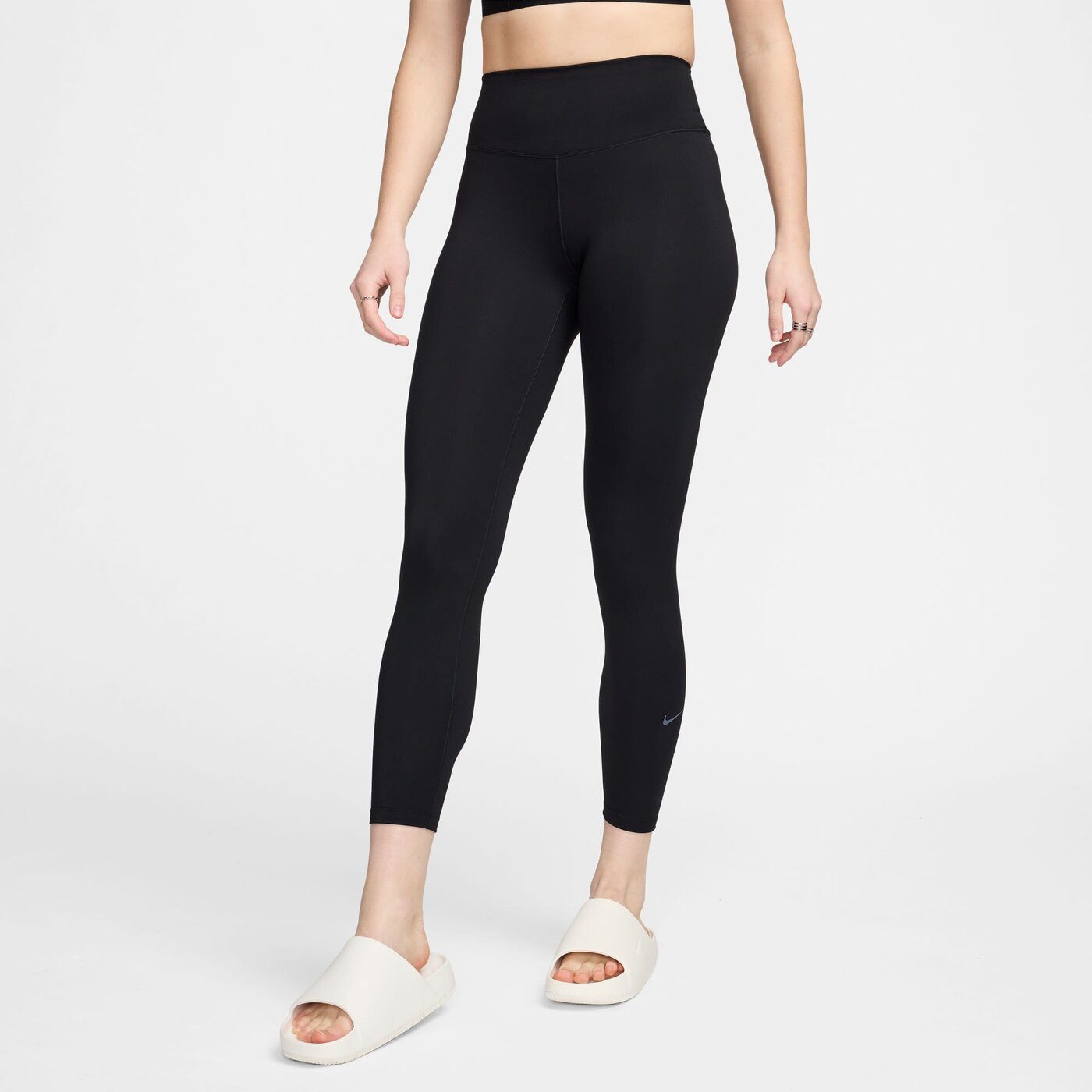 Nike Trainingstights One Damen 7/8-Leggings mit hohem Bund - Schwarz günstig online kaufen