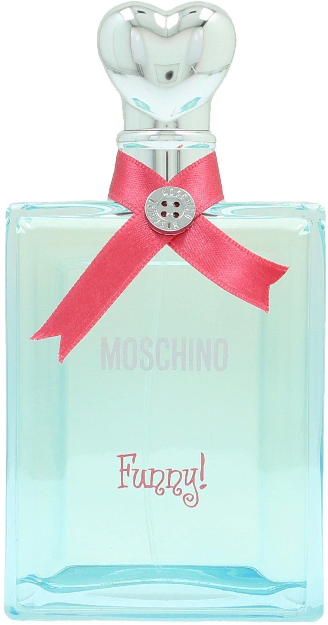 Moschino Eau de Toilette Funny, Blumig-fruchtiger Duft mit Pflaume, Rose, Gardenie und Amber.