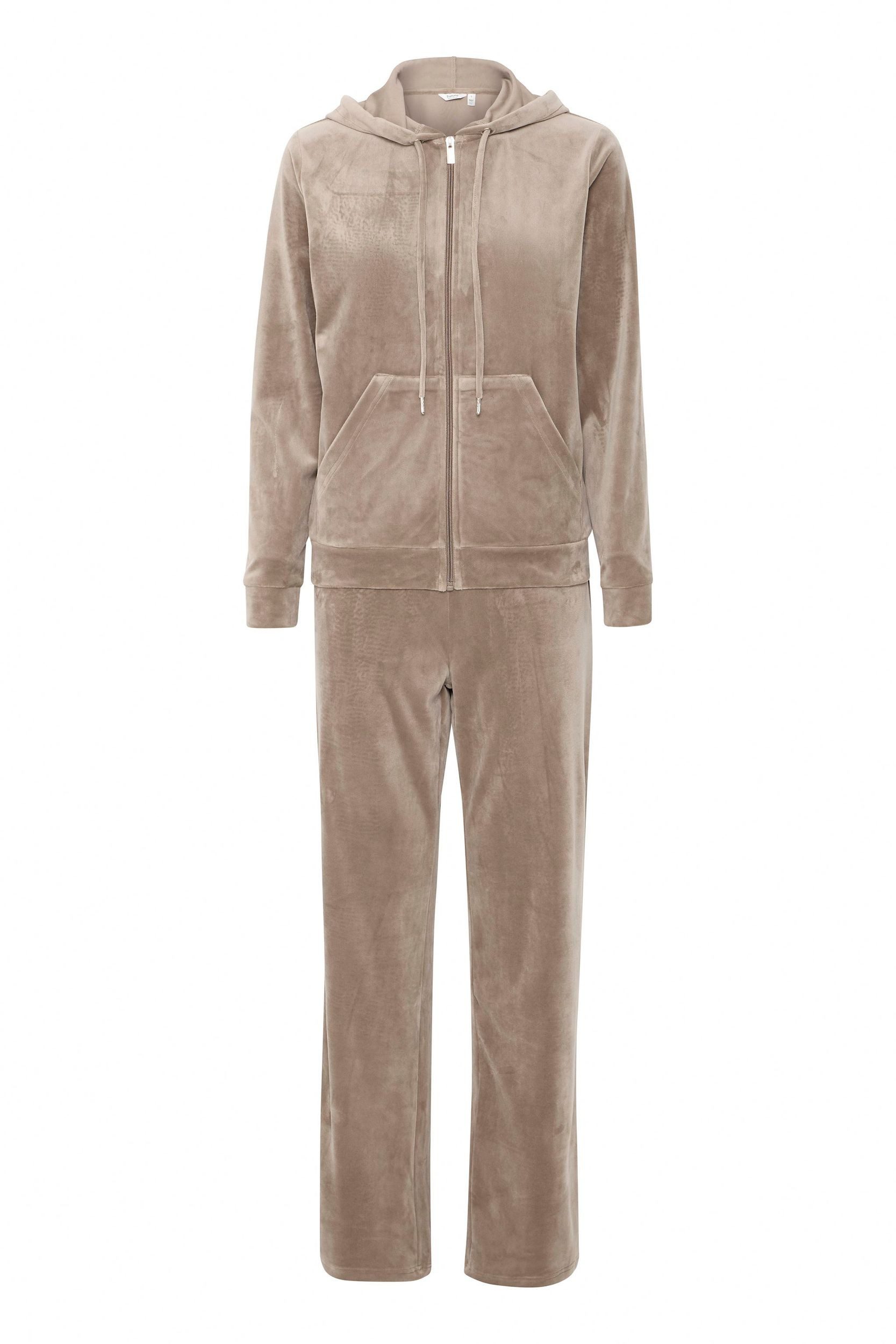 b.young Trainingsanzug Jogginganzug Regular Fit Bequem für Damen, Regulär geschnitten Fit Rundhals Unifarben wärmend