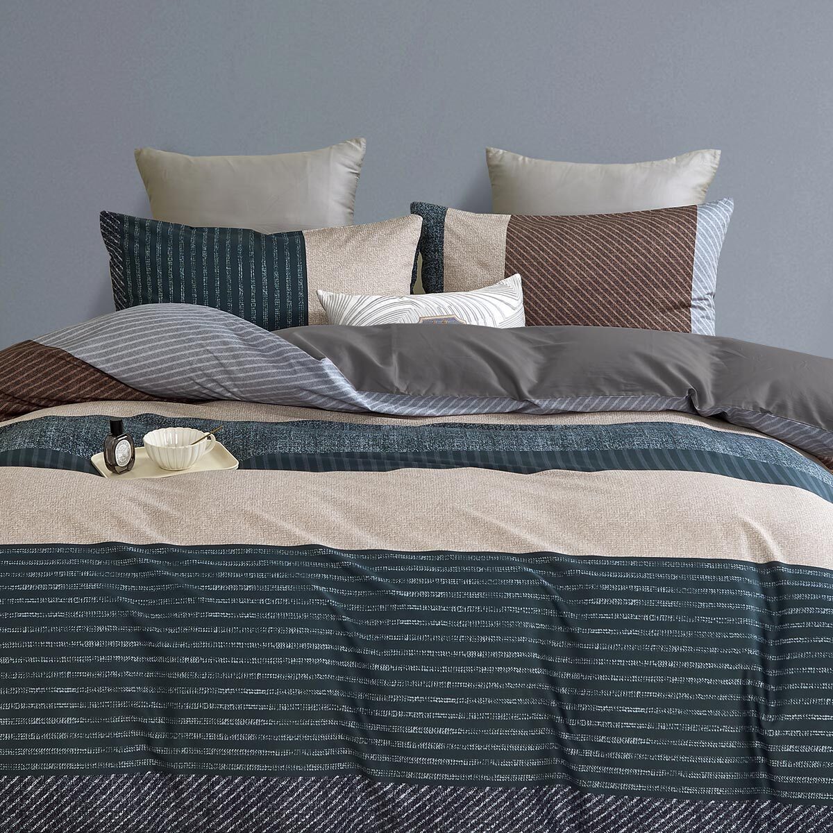 TRAUMSCHLAF Bettwäsche Newport, Mako Satin, 2 teilig, Lusxus Streifen mit s günstig online kaufen