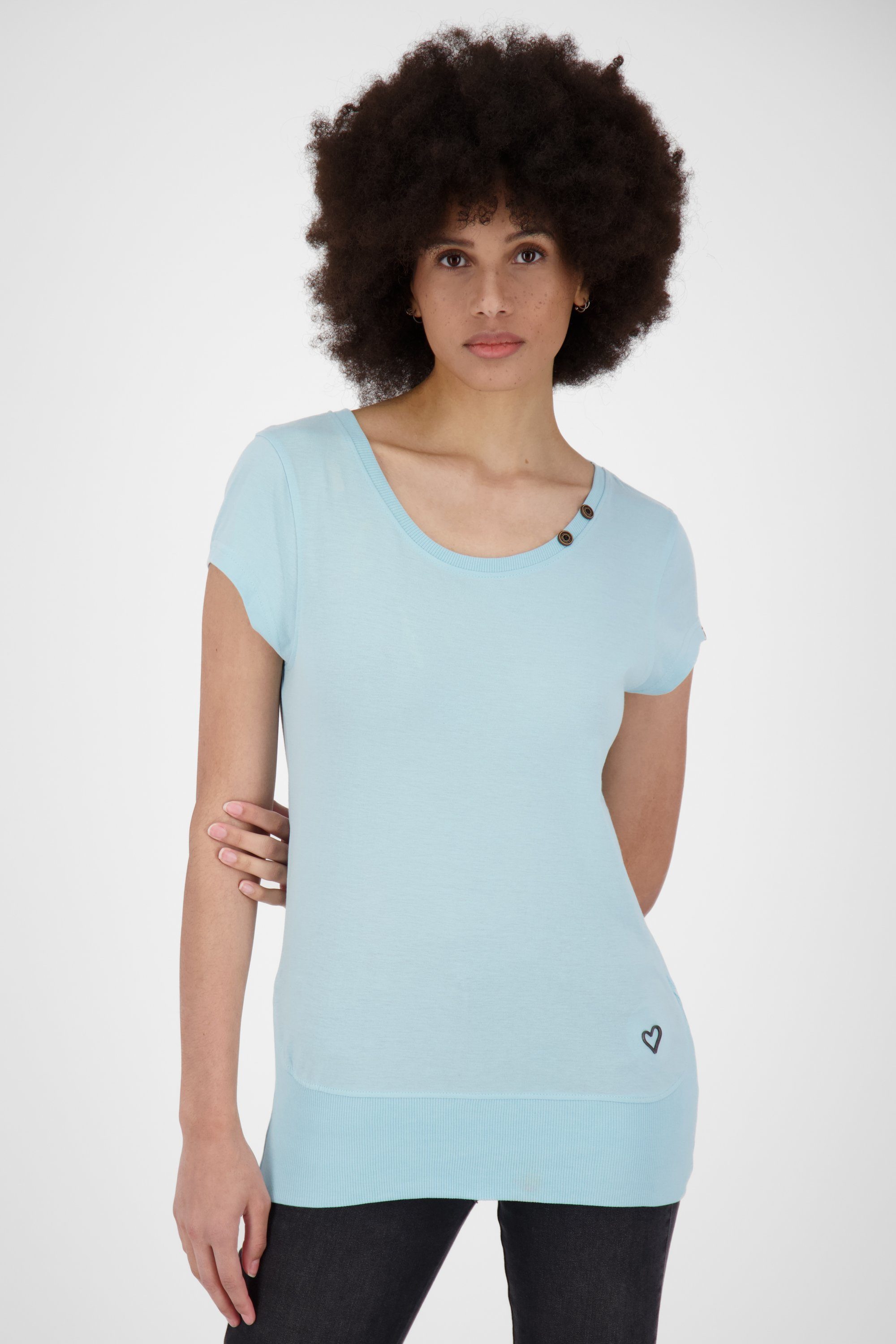 Sonderkollektion 2024 Alife & CocoAK T-Shirt A Kickin T-Shirt Damen Shirt melange ice