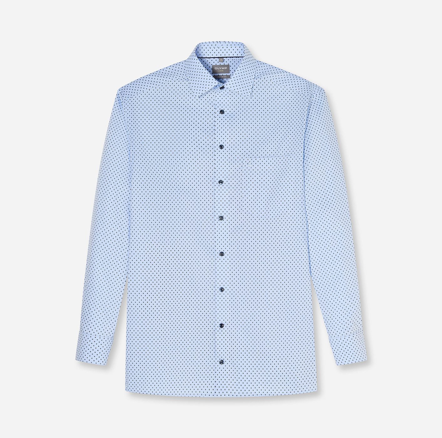 OLYMP Langarmhemd Luxor Businesshemd, comfort fit, New Kentkragen