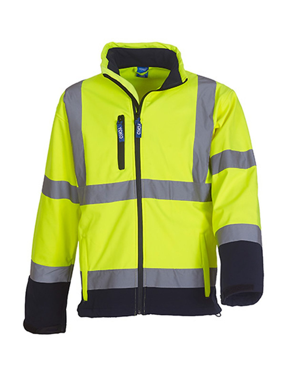 YOKO Softshelljacke Hi-Vis 2 Bands & Braces Softshell Jacket