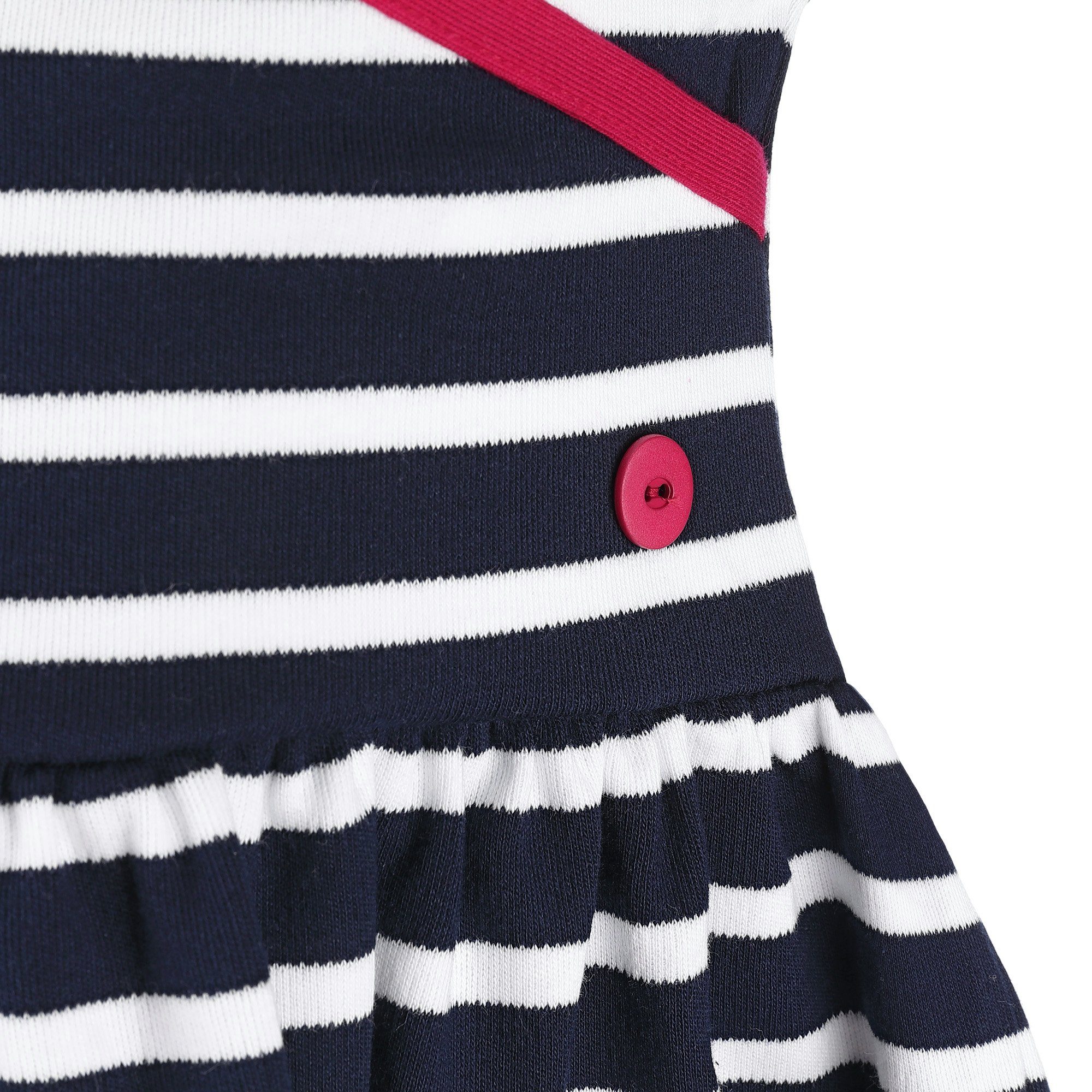 modAS Strandkleid (1-tlg) Bretonisches Mädchenkleid Maritim blau Gestreiftes Kleid weiß (05) / Mädchen - für