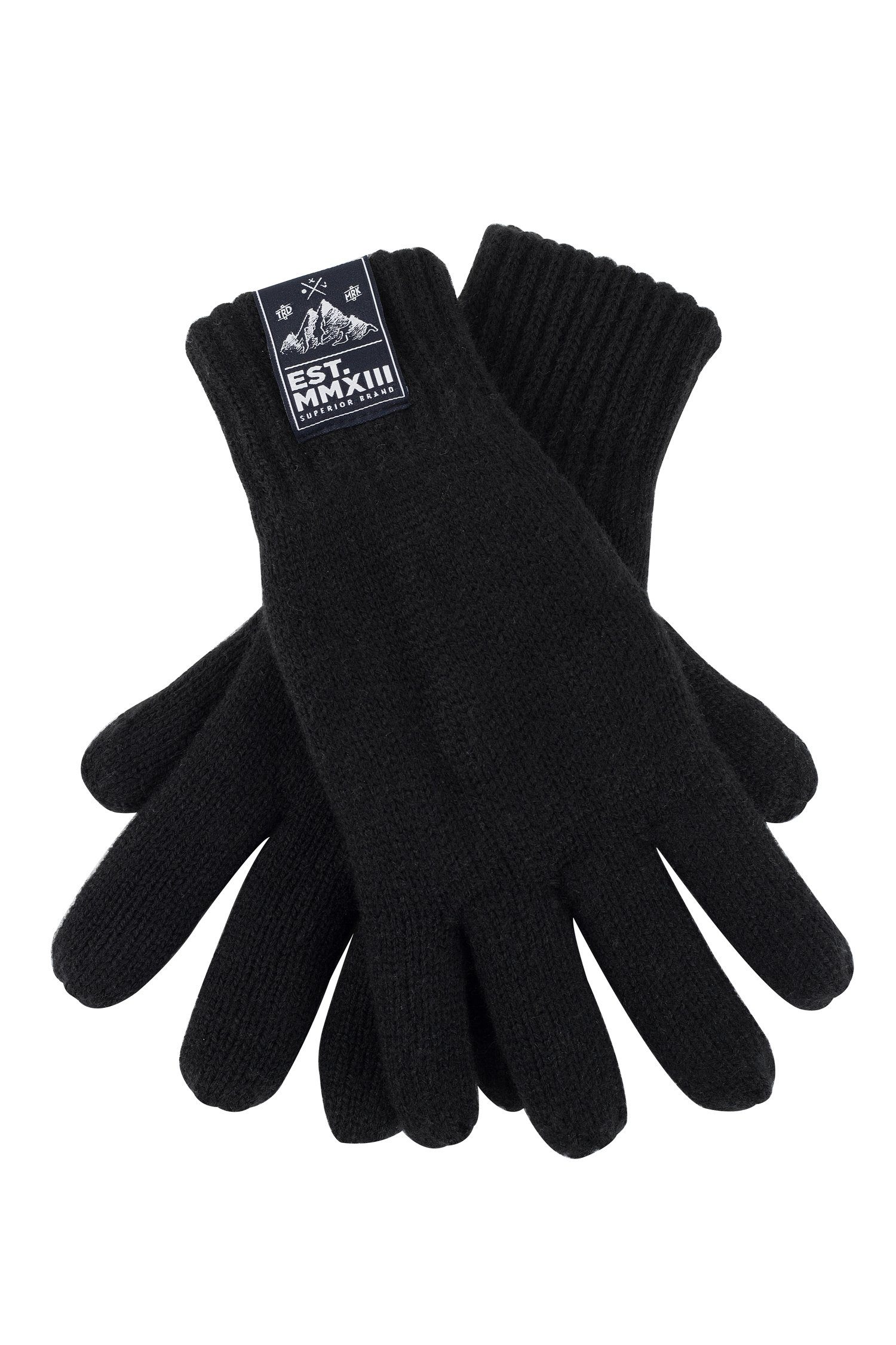Manufaktur13 Baumwollhandschuhe Rough Gloves - Handschuhe/ Vollfingerhanschuhe Schwarz