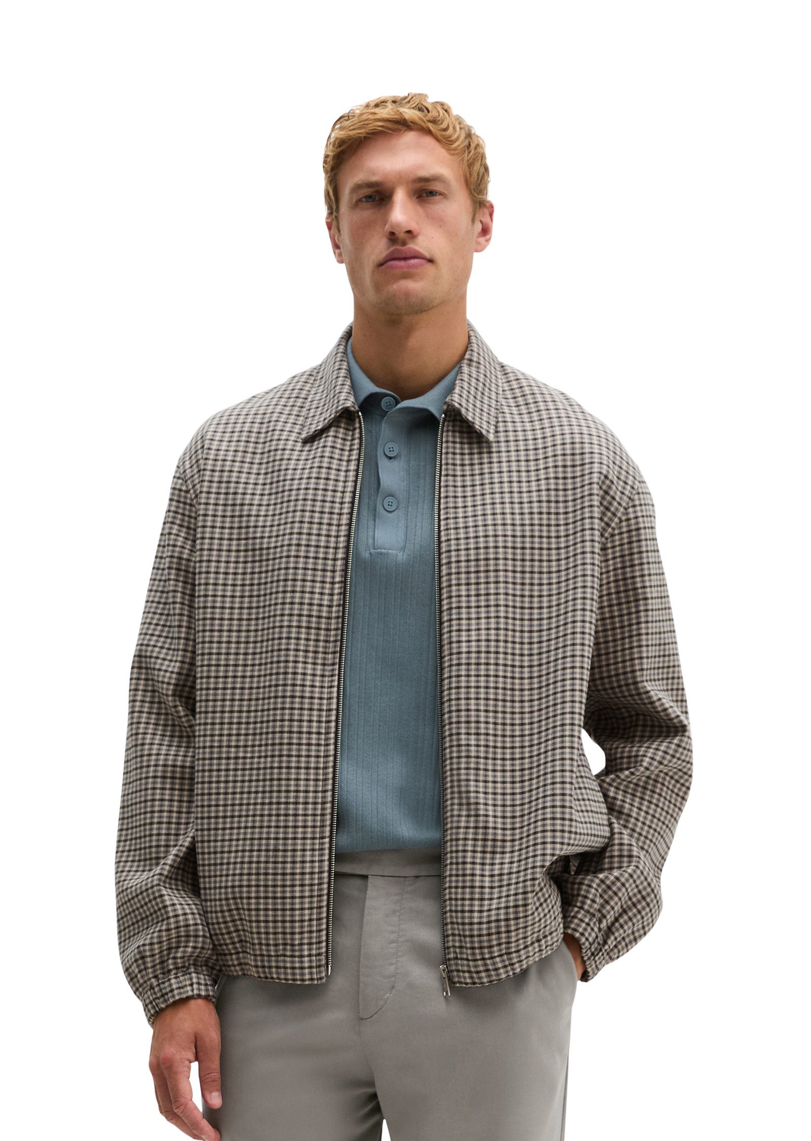 Marc O'Polo Hemdjacke aus Bio-Baumwoll-Twill, Overshirt