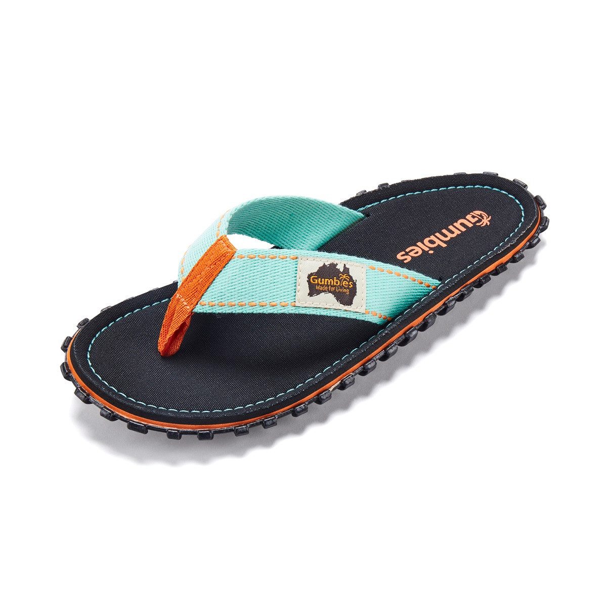 Gumbies Vegane Flip Flops - Ergonomisch geformtes Fußbett - Herren und Damen Zehentrenner Kühles & atmungsaktives Fußbett aus strapazierfähiger Canvas-Baumwolle
